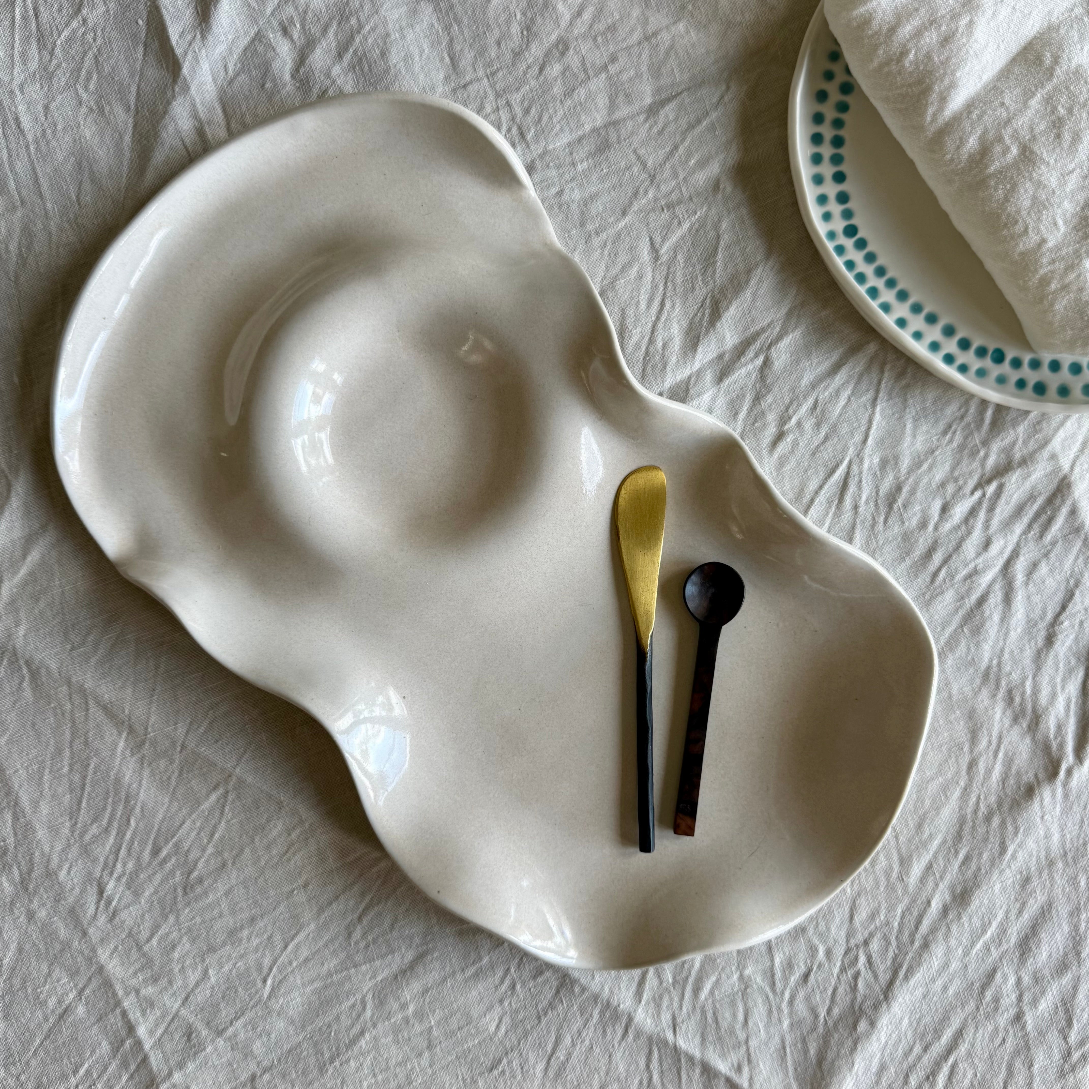 Ceramic Organic Grazing Platter | Free Flowing | Charcuterie