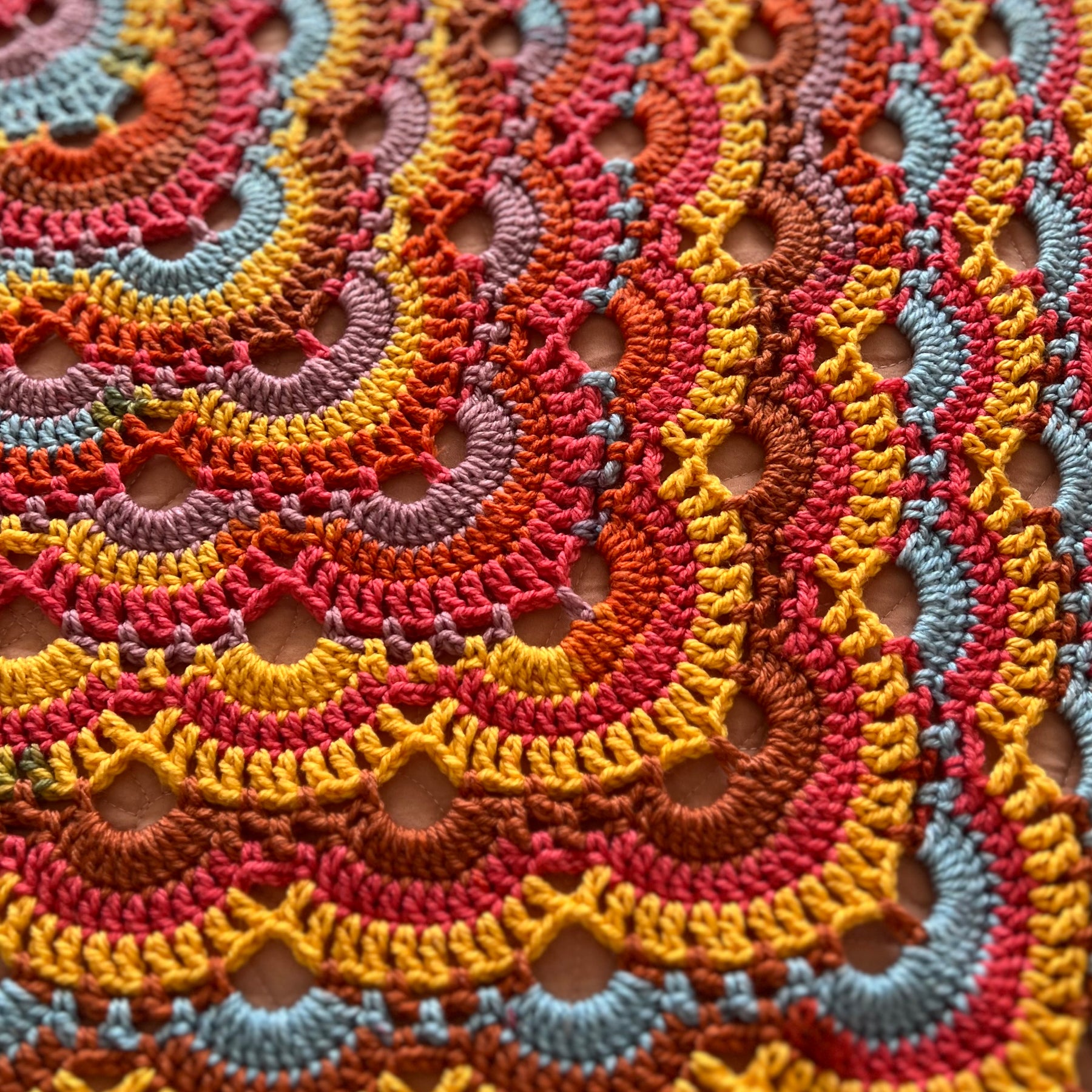 Crochet Virus Throw Blanket