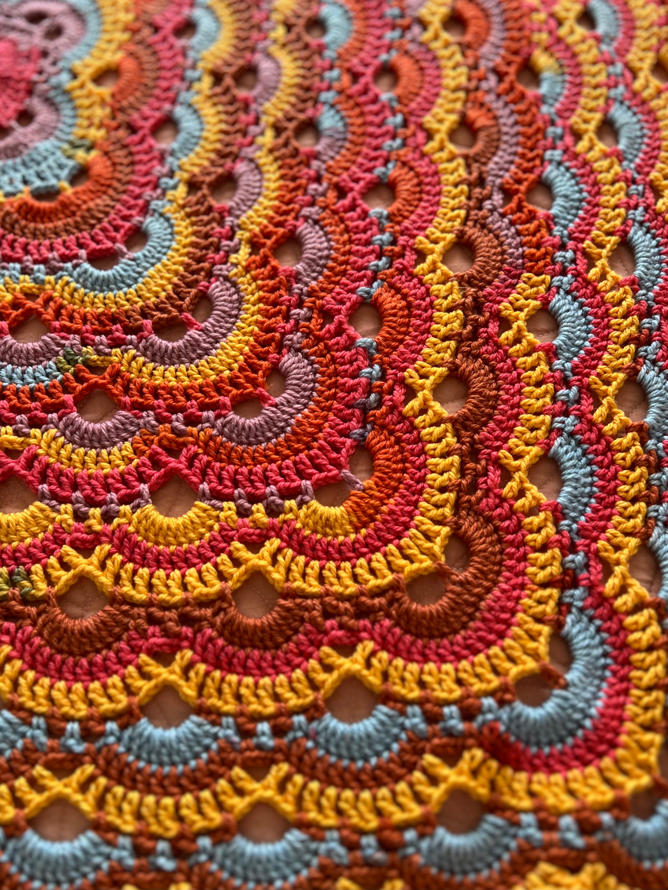 Crochet Virus Throw Blanket