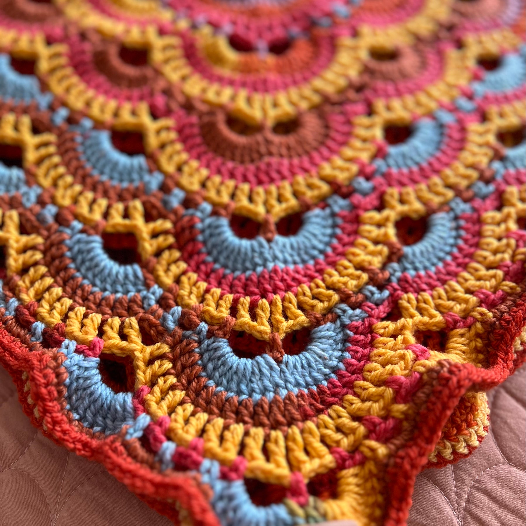Crochet Virus Throw Blanket