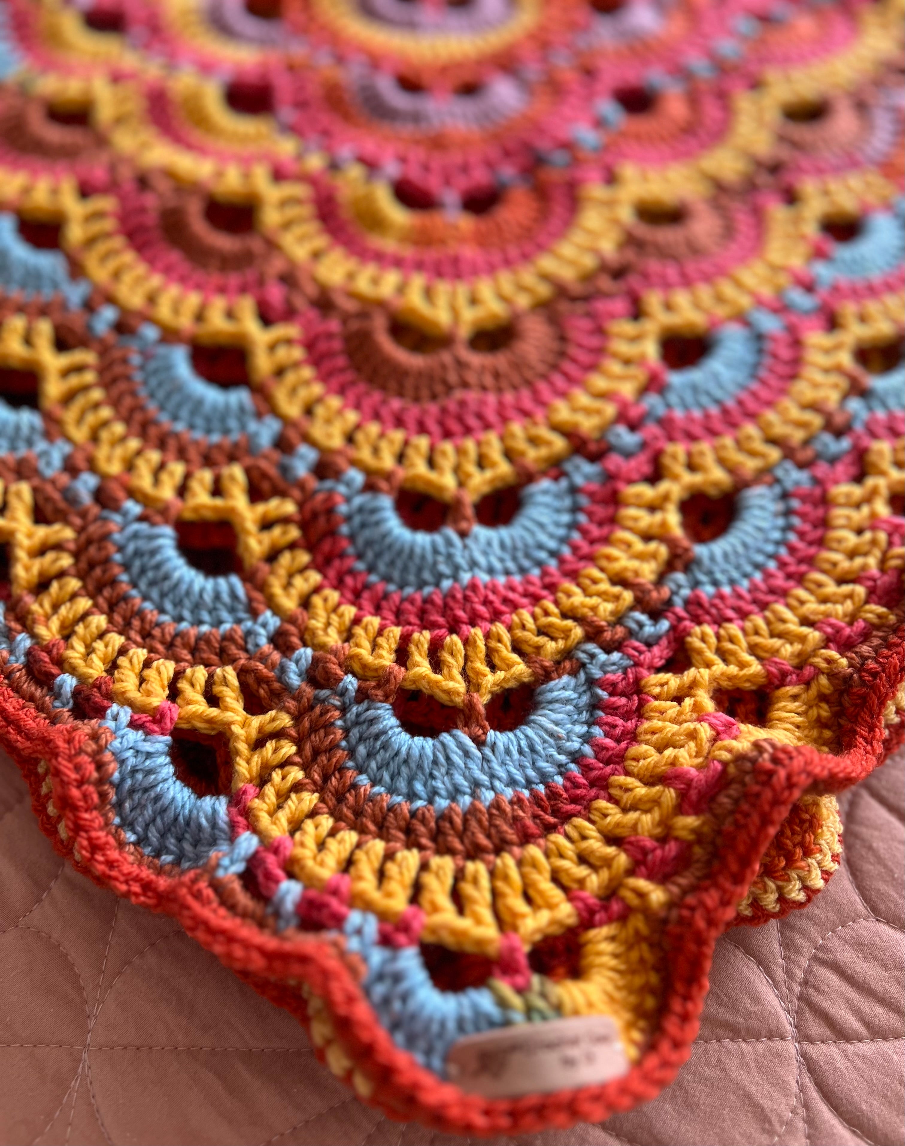 Crochet Virus Throw Blanket