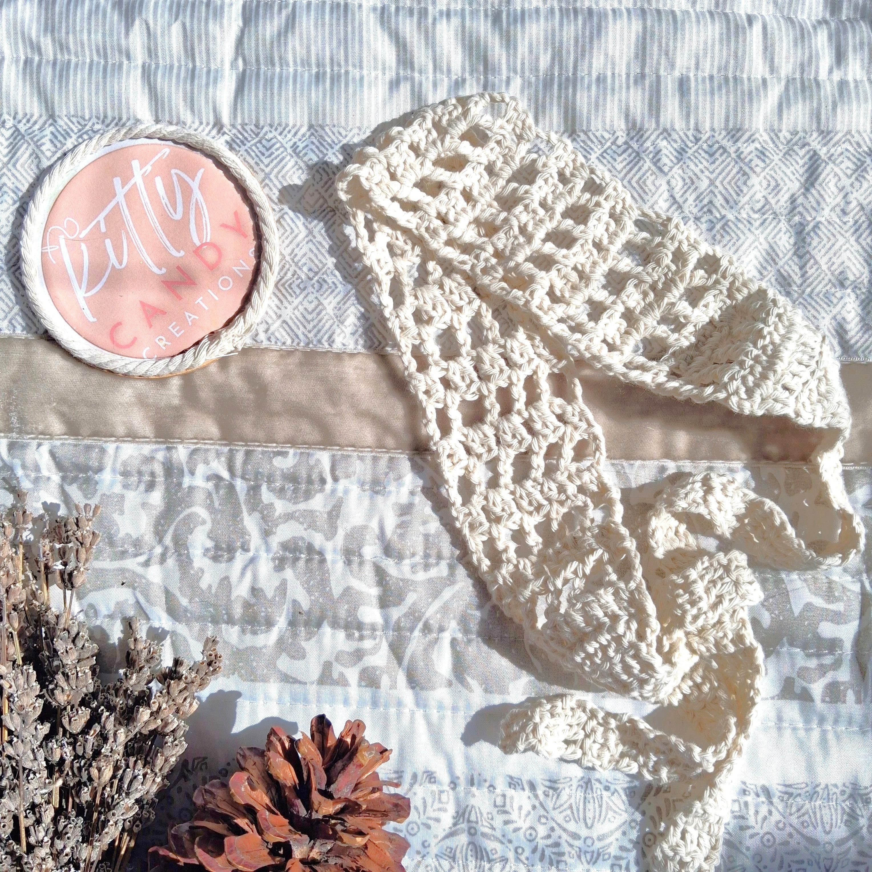 Handmade Crochet Headband - Cotton
