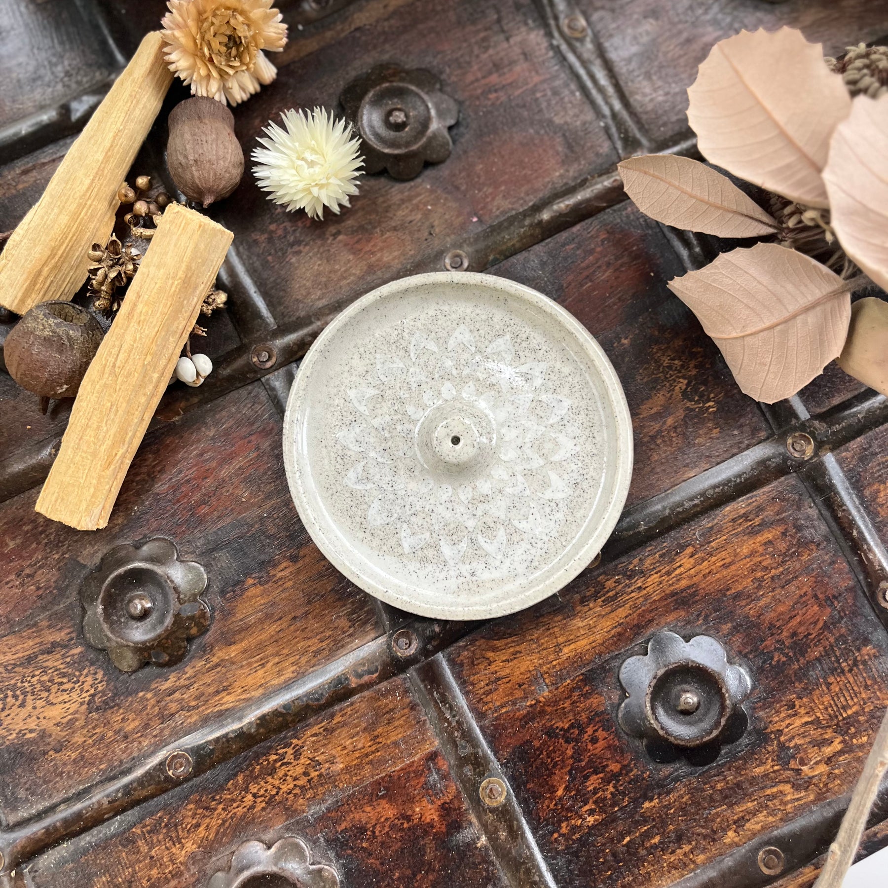 White Incense Holder