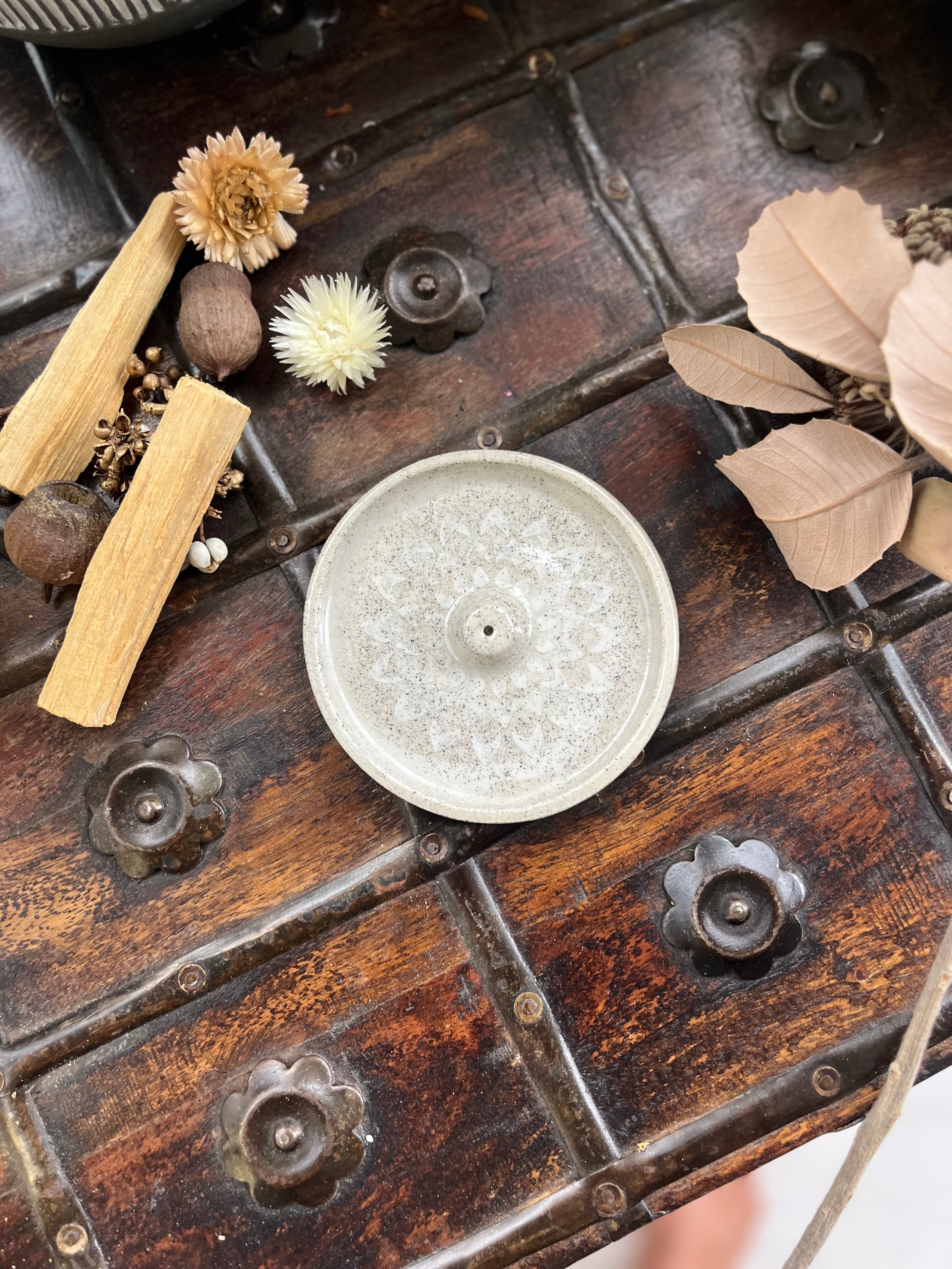 White Incense Holder