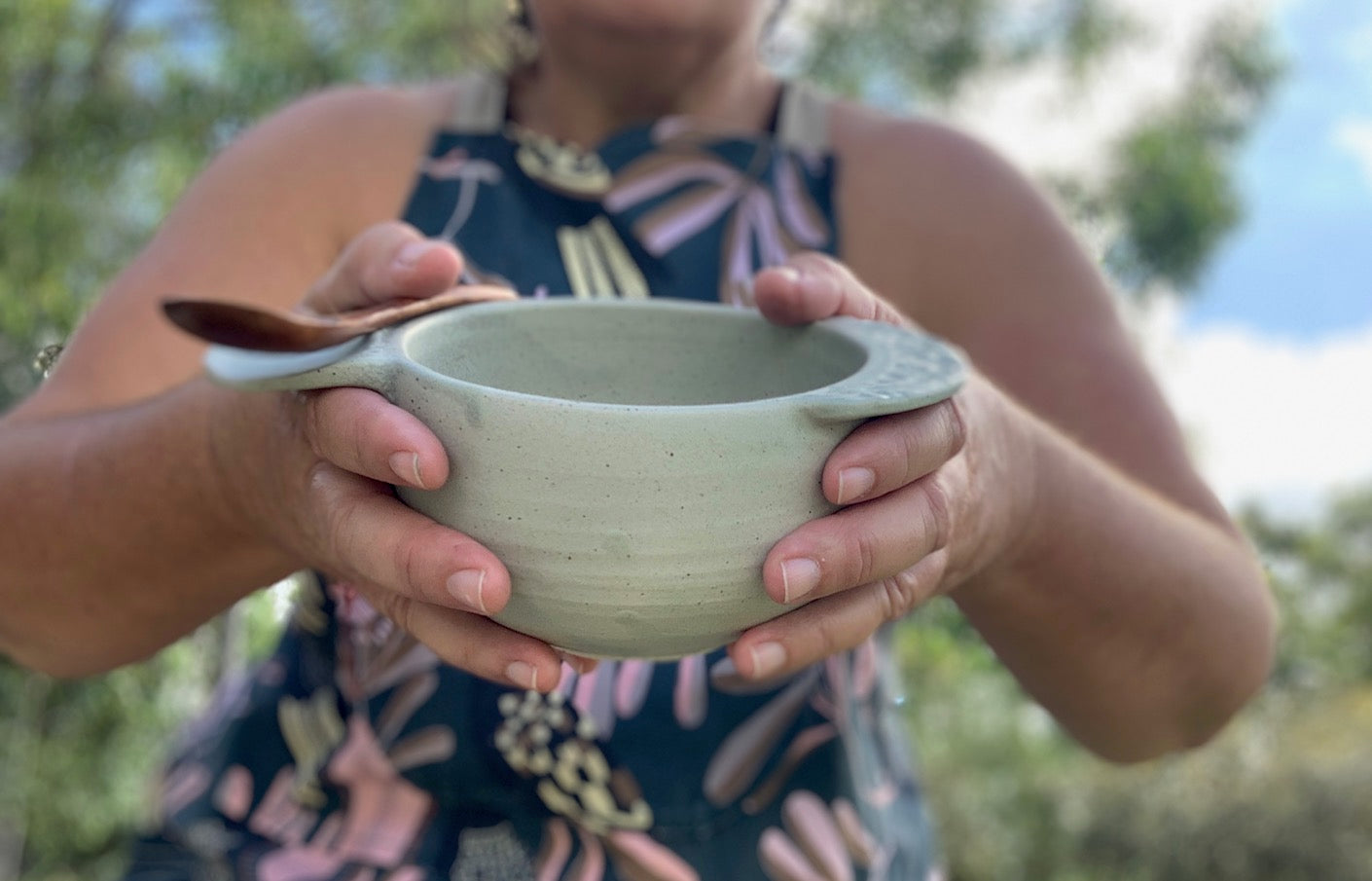 Morning Ritual Bowl - with handles and spoon