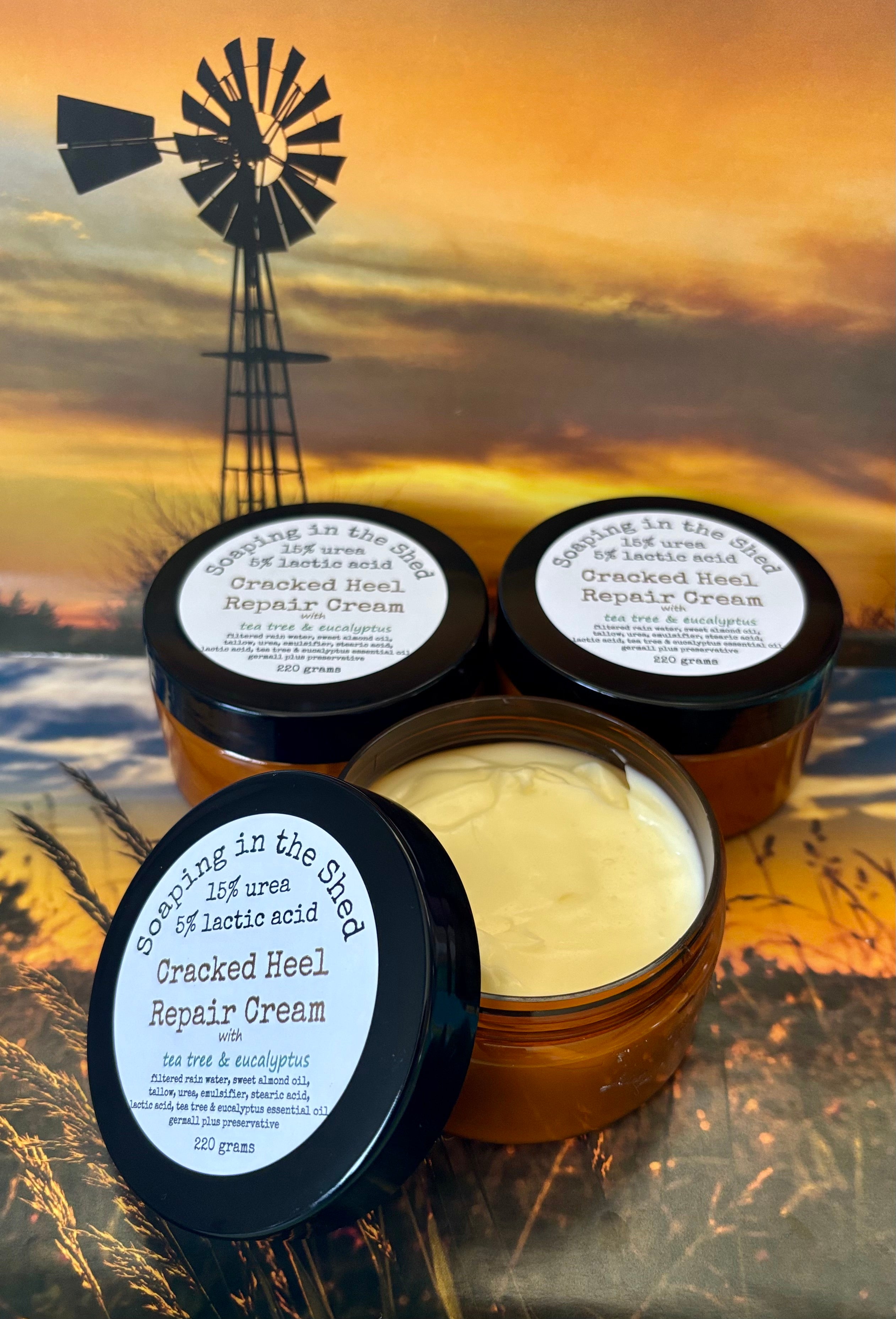 Heel Repair Cream with Urea and Lactic Acid.