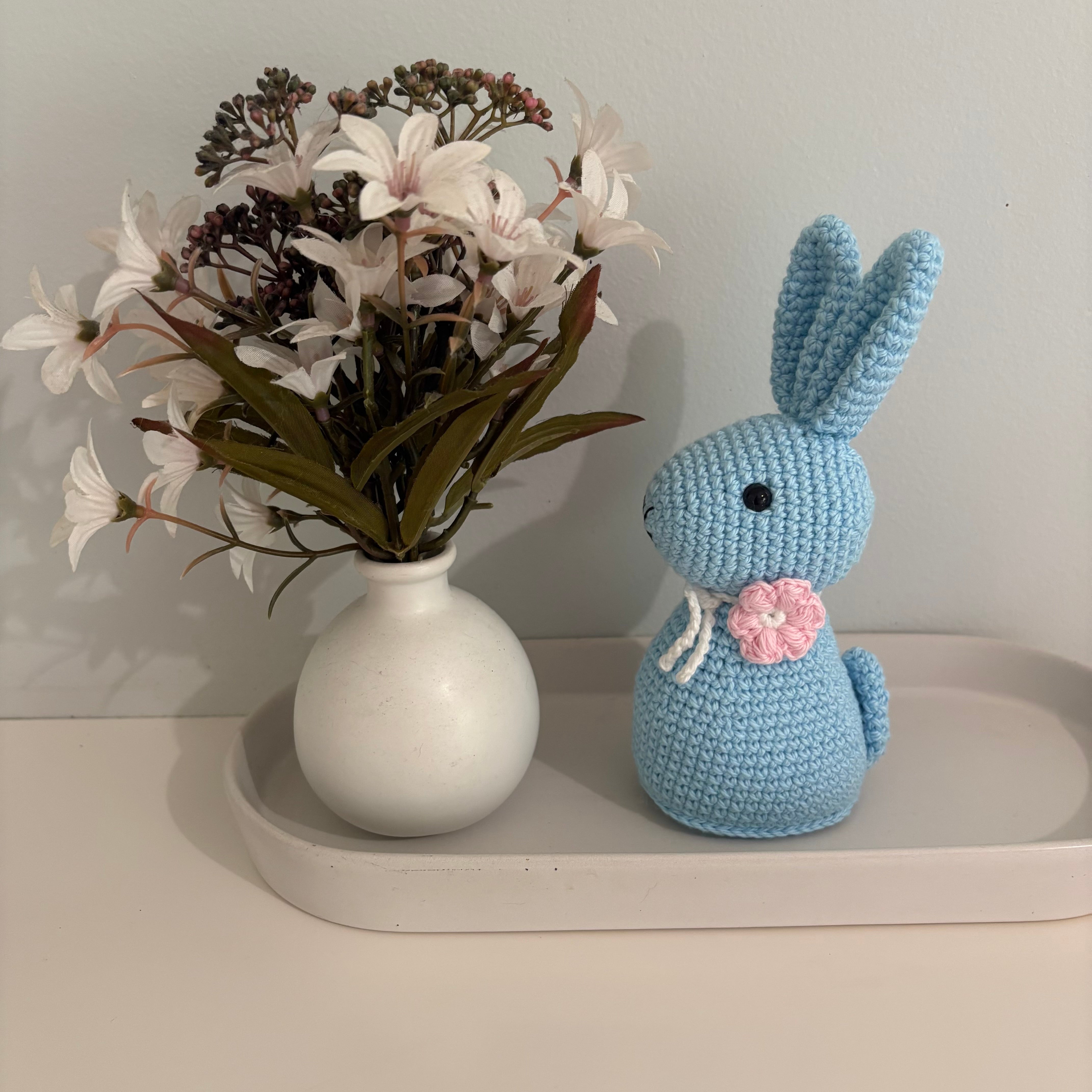Easter bunnies, pastel colours.