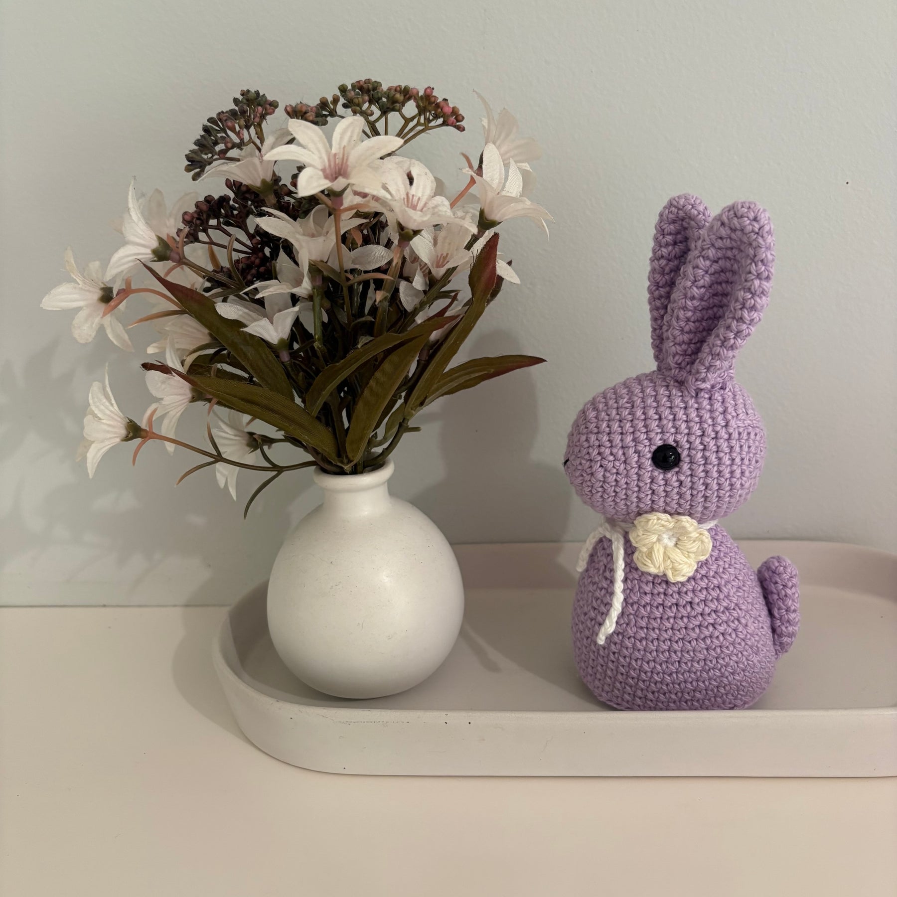 Easter bunnies, pastel colours.