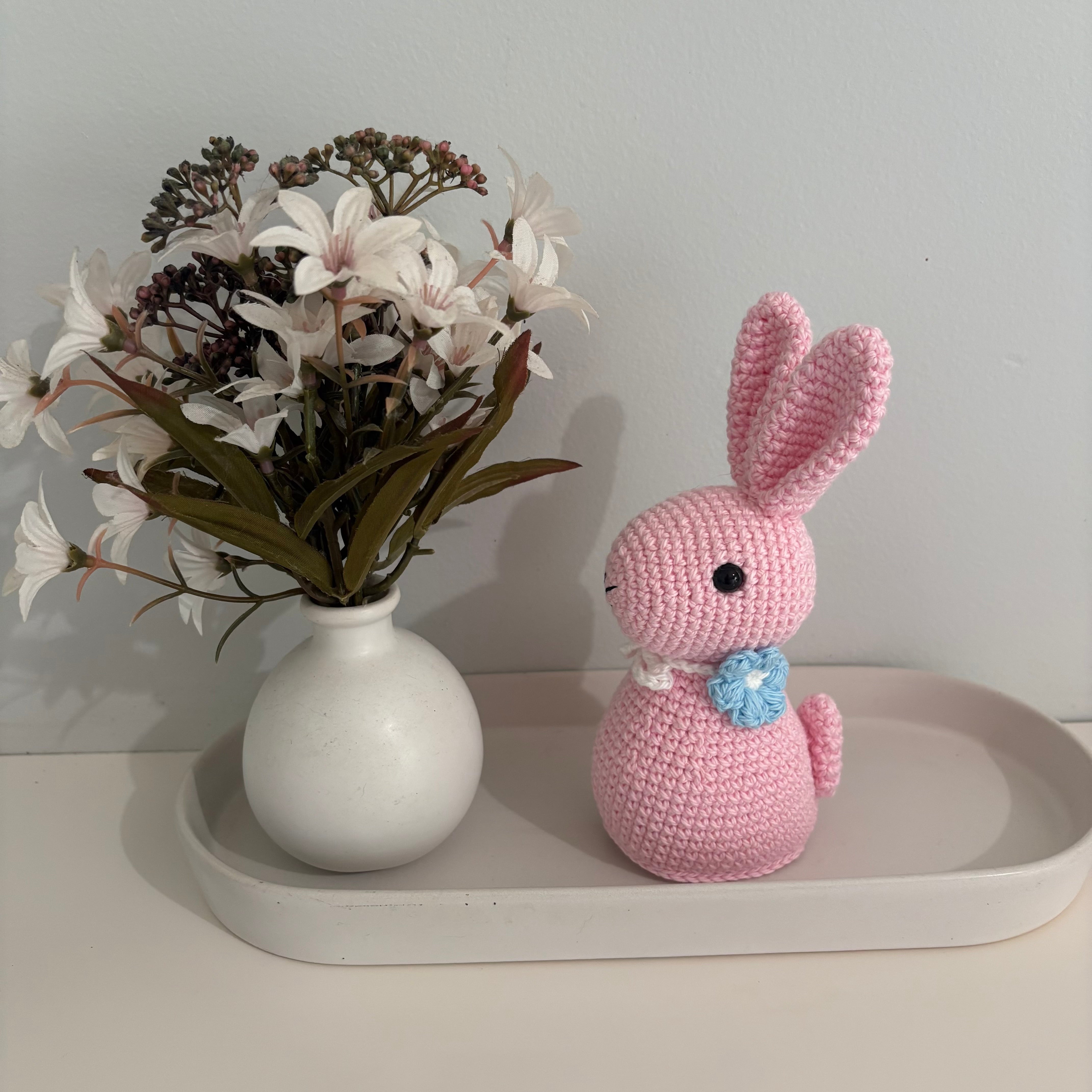 Easter bunnies, pastel colours.