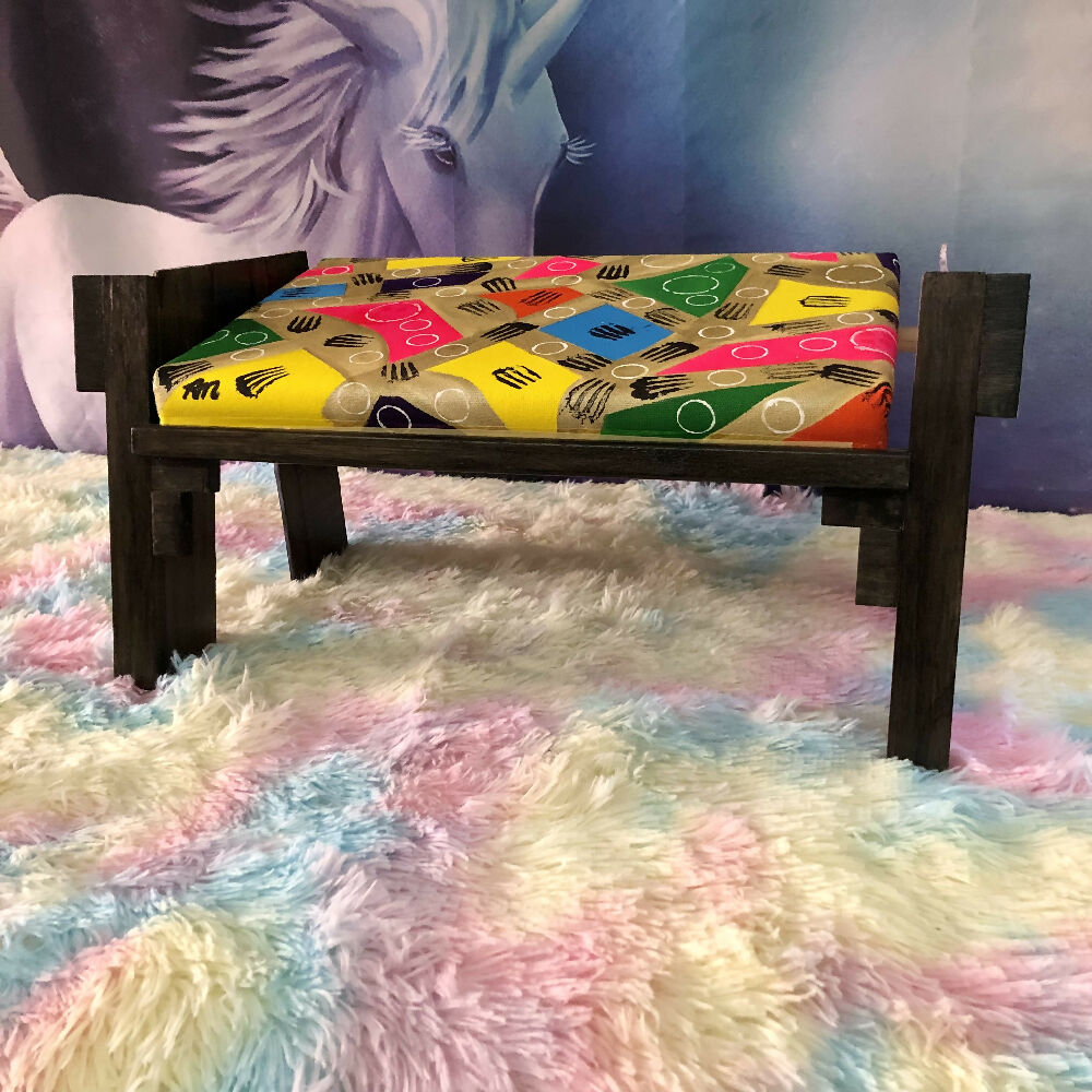 Wellness Stool 5 - Wooden Yoga Meditation Stool handmade