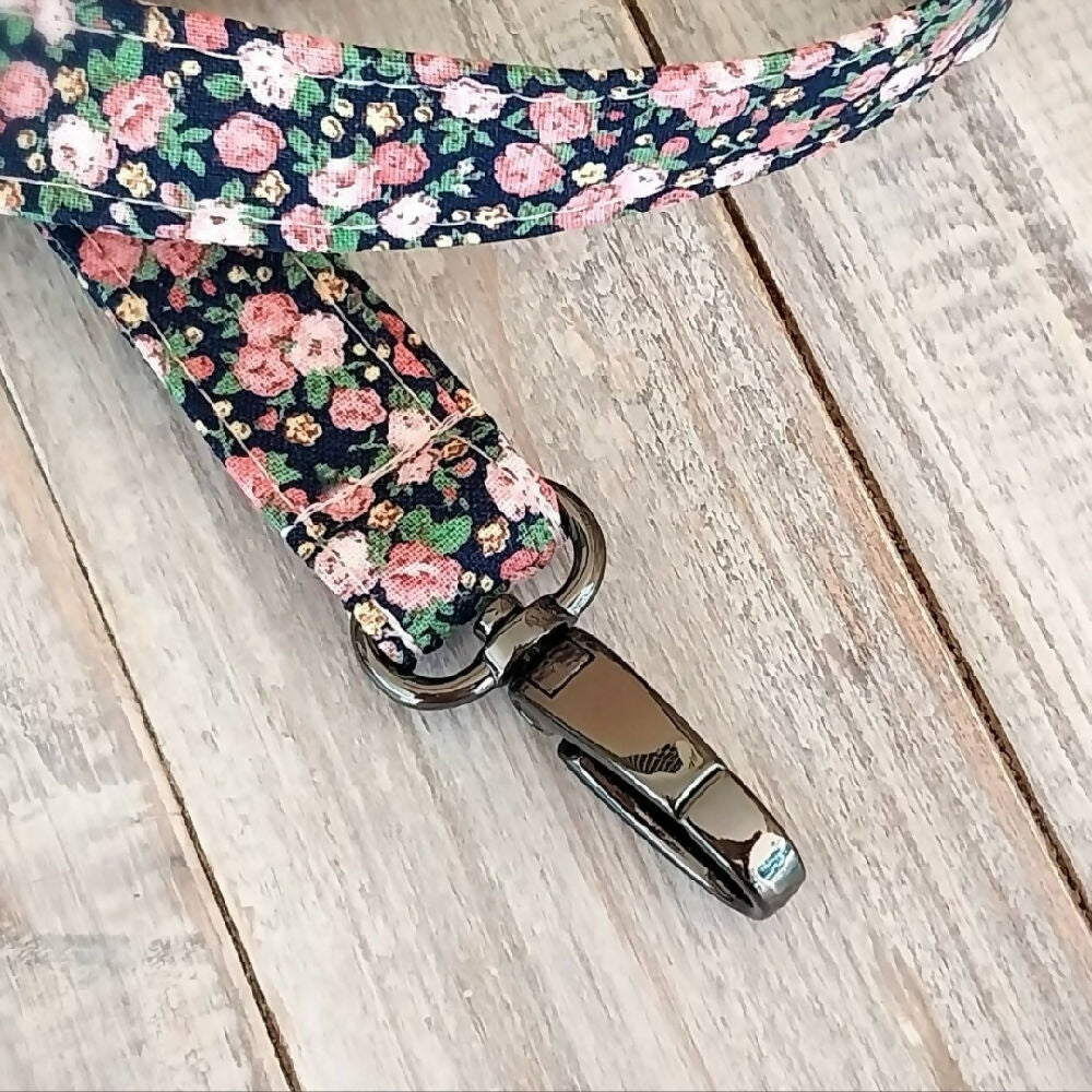 Floral cotton lanyards - Keys, ID, swipe cards holder - Teachers gift
