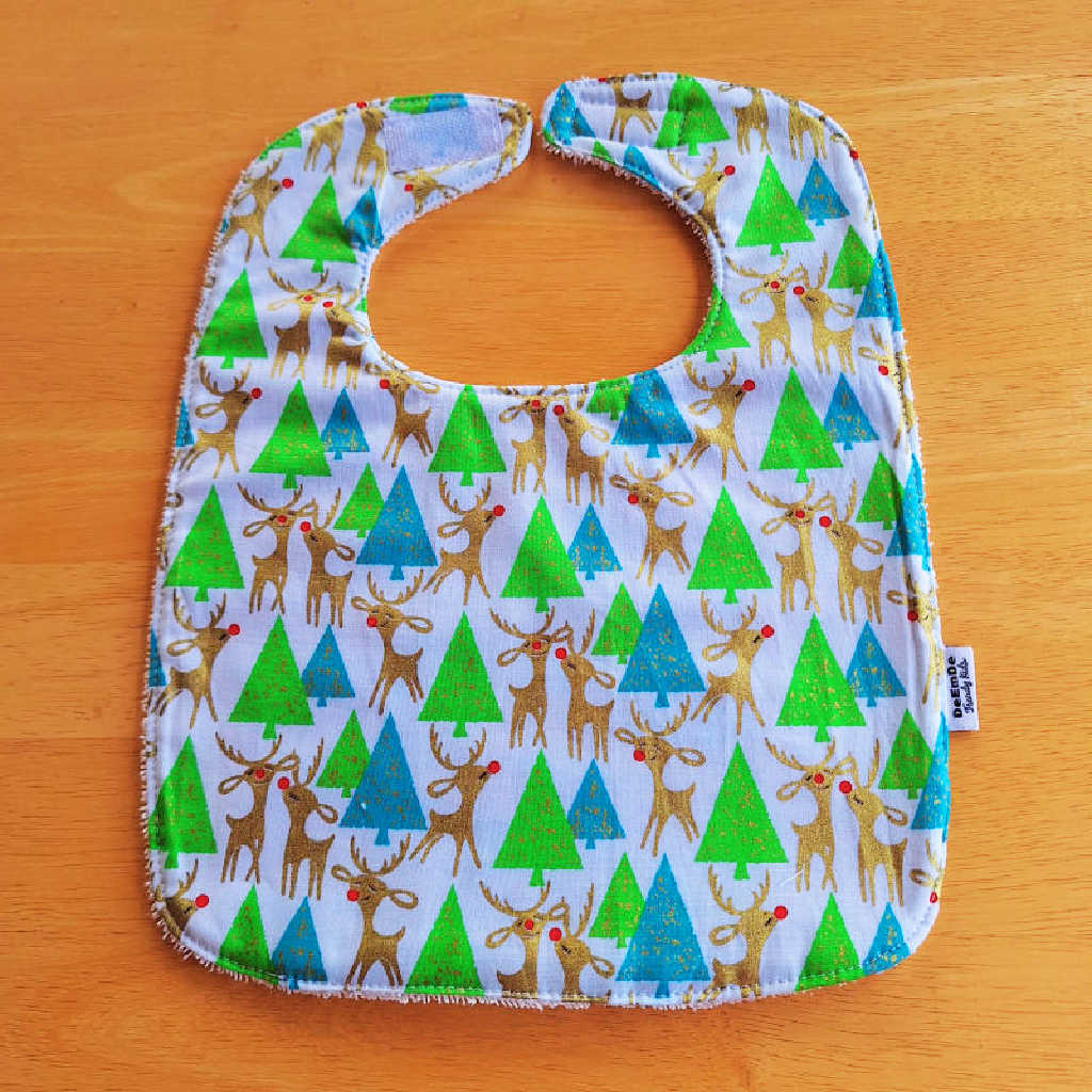 Handmade Baby Christmas Dress & Bib Set | Size 9-12 Months