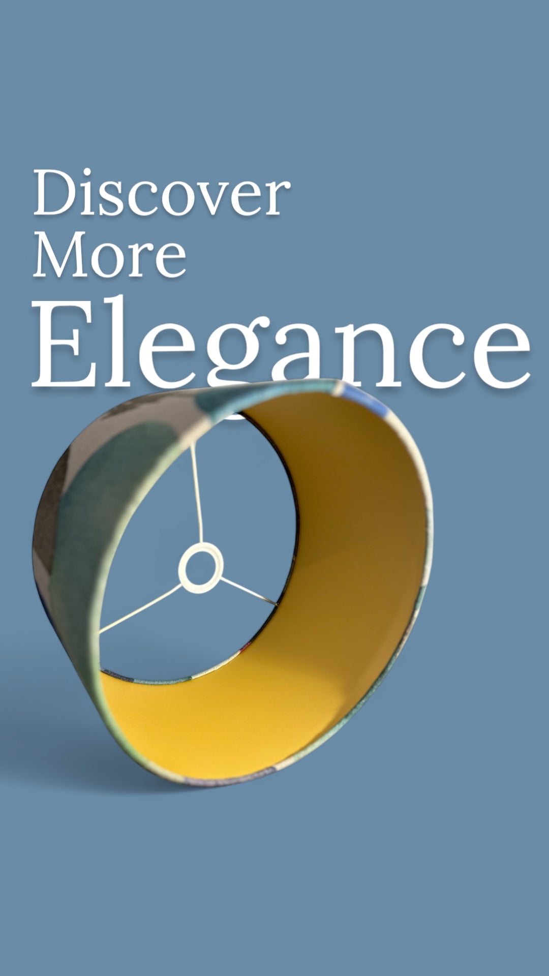 Archie double side gold lining drum lampshade