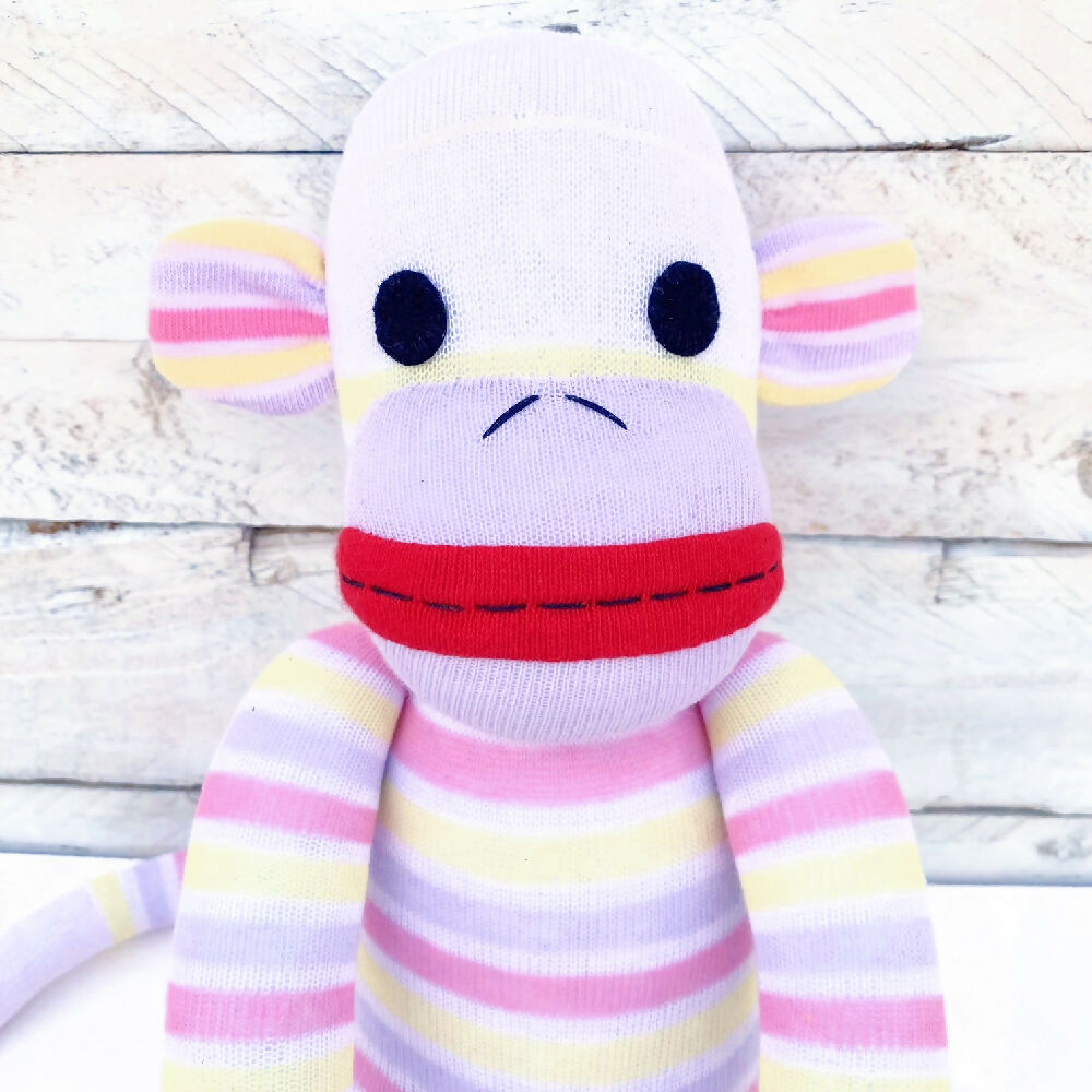 Candy-Sock Monkey-Soft Toy-2