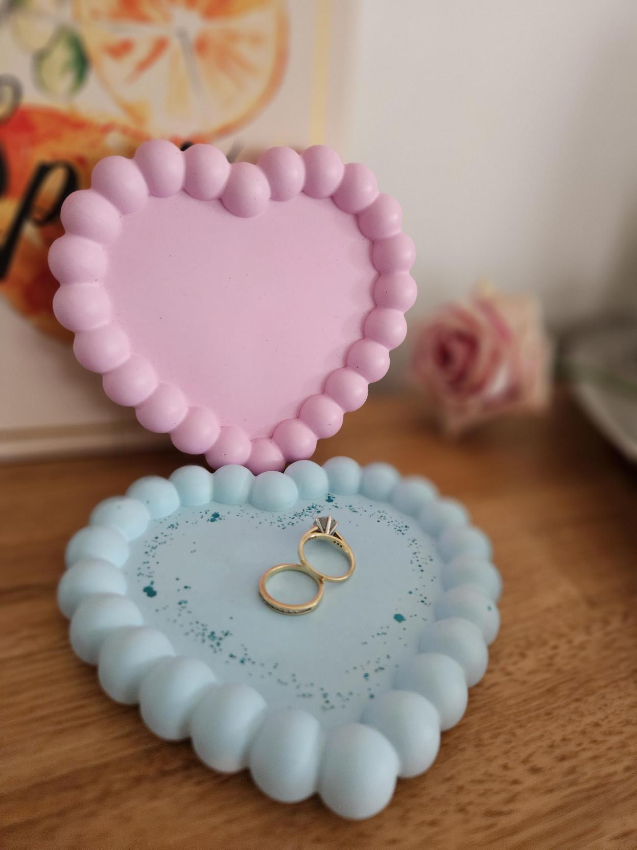 Bubble Heart trinket tray