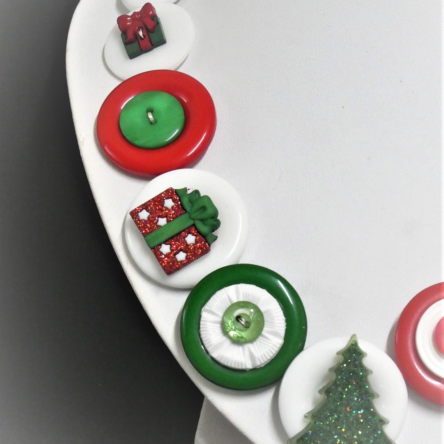 Christmas Tree Necklace with Gift earrings