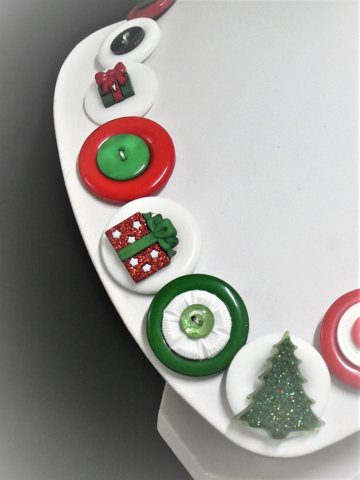 Christmas Tree Necklace with Gift earrings