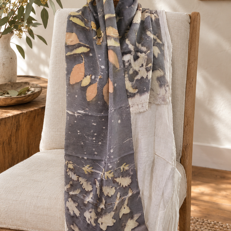 A Little Wild — Eco-Printed Silk Scarf