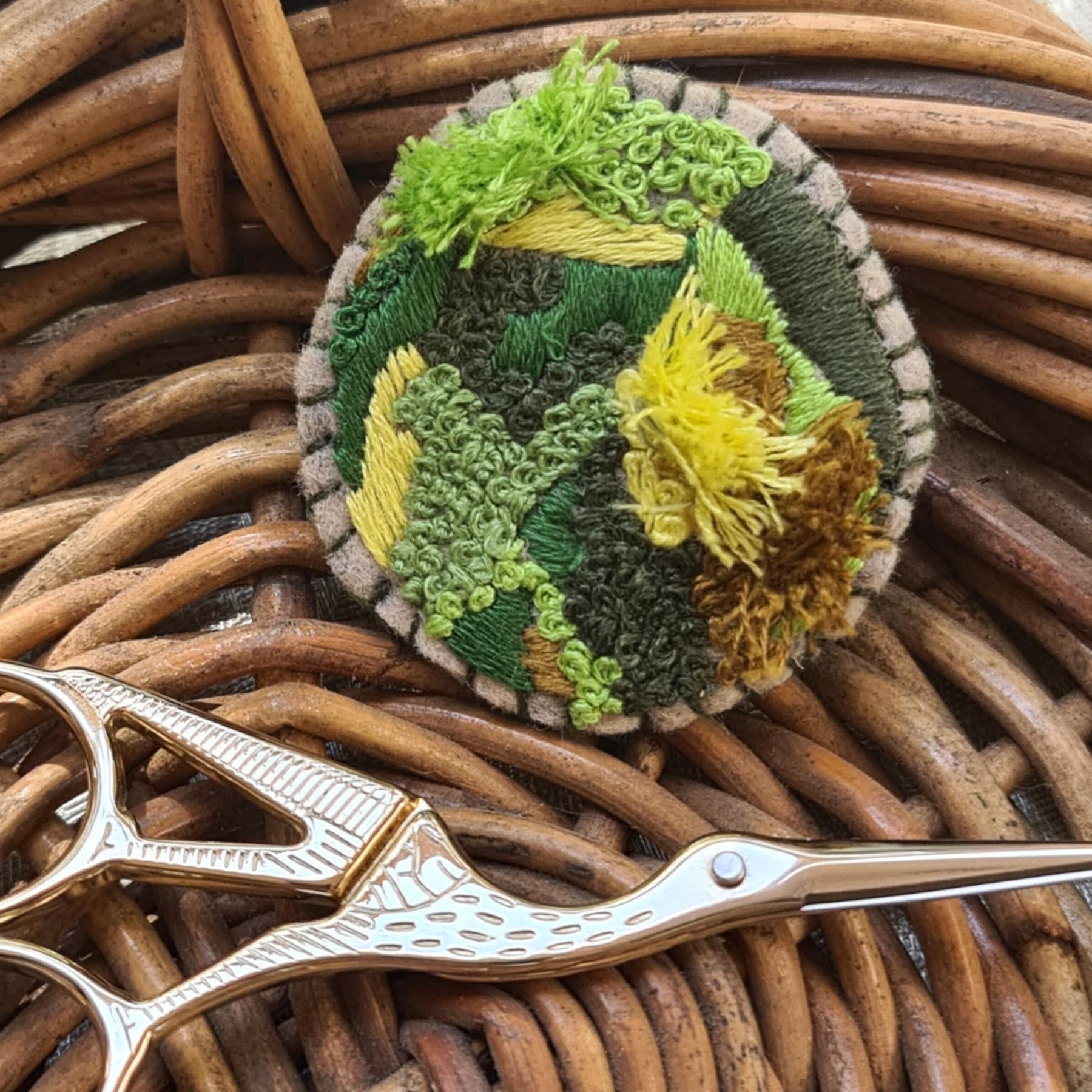 Mossy Brooch