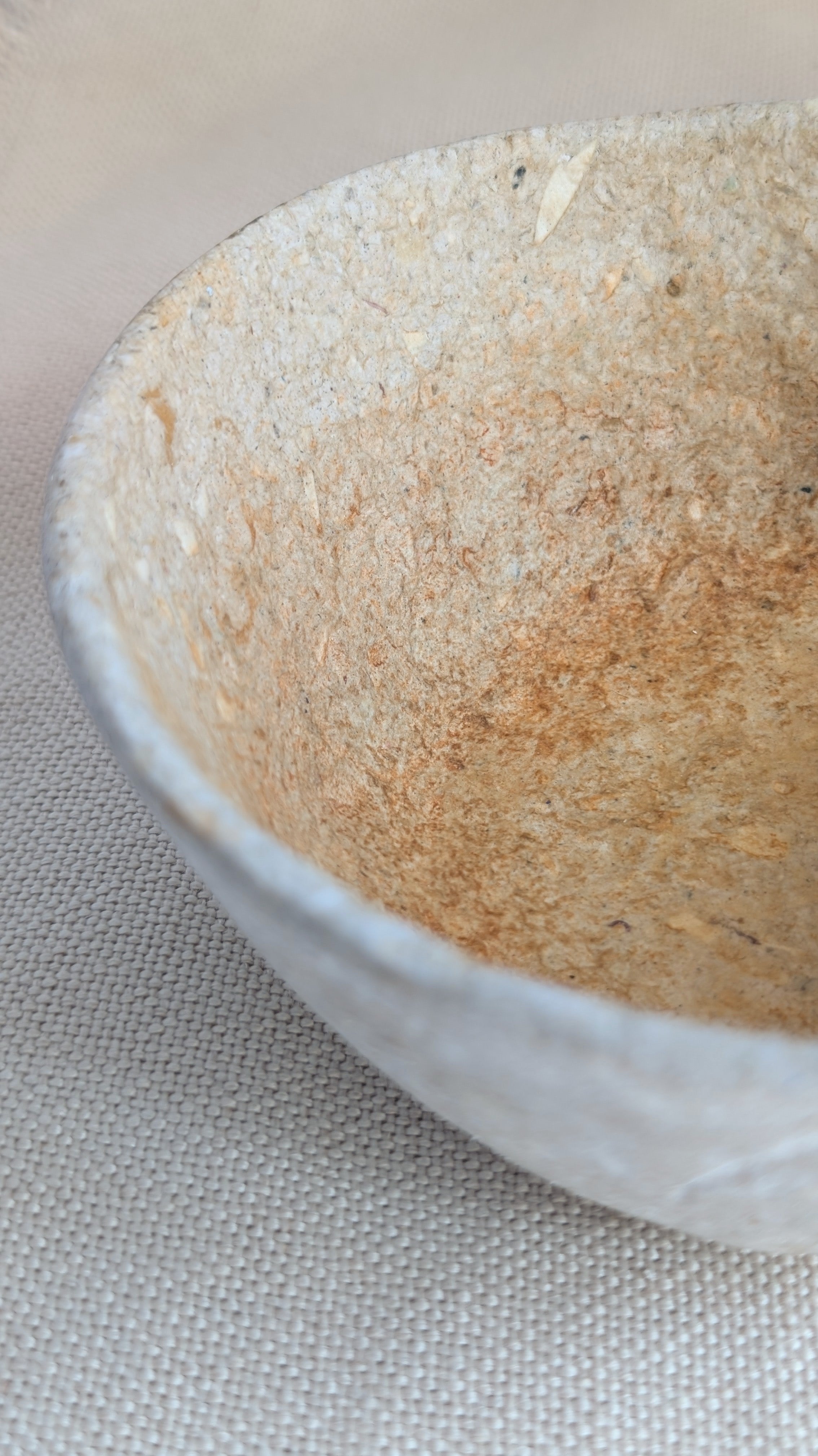 Handmade Sculptural Paper Bowl - Recycled Paper Decorative Bowl - Sustainable Home Décor