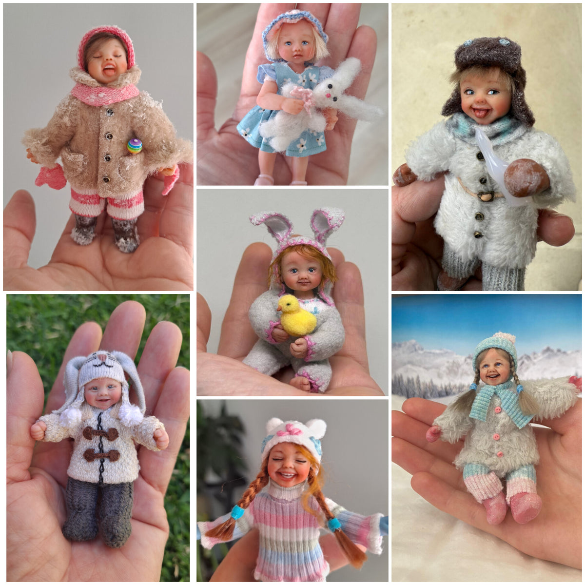 Personalised 1:12 Scale Miniature Doll — Hand-sculpted from Photo