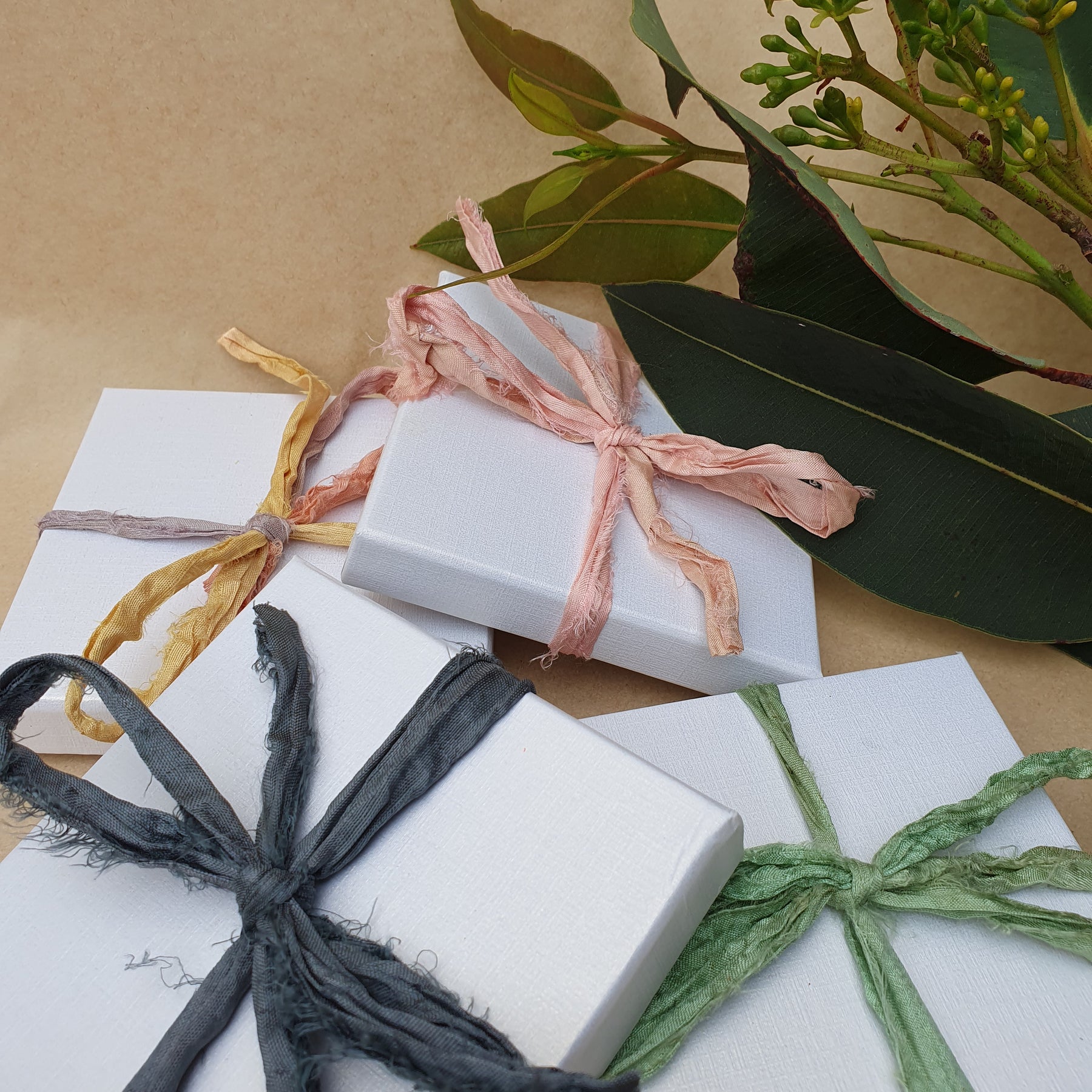 Glass Ornament | Hand-painted Australian Gum Leaf | Decoration