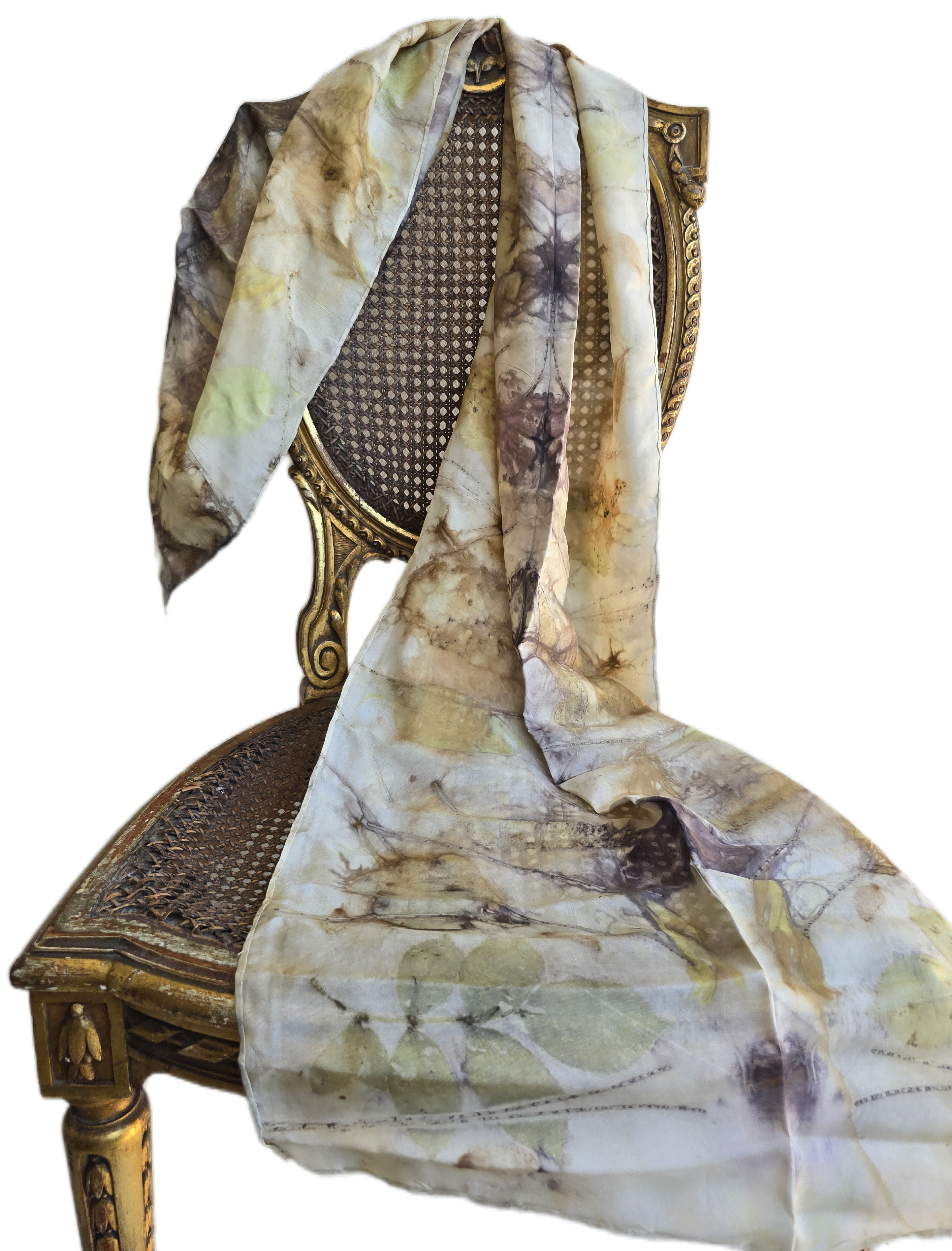 Eco Printed Silk Scarf