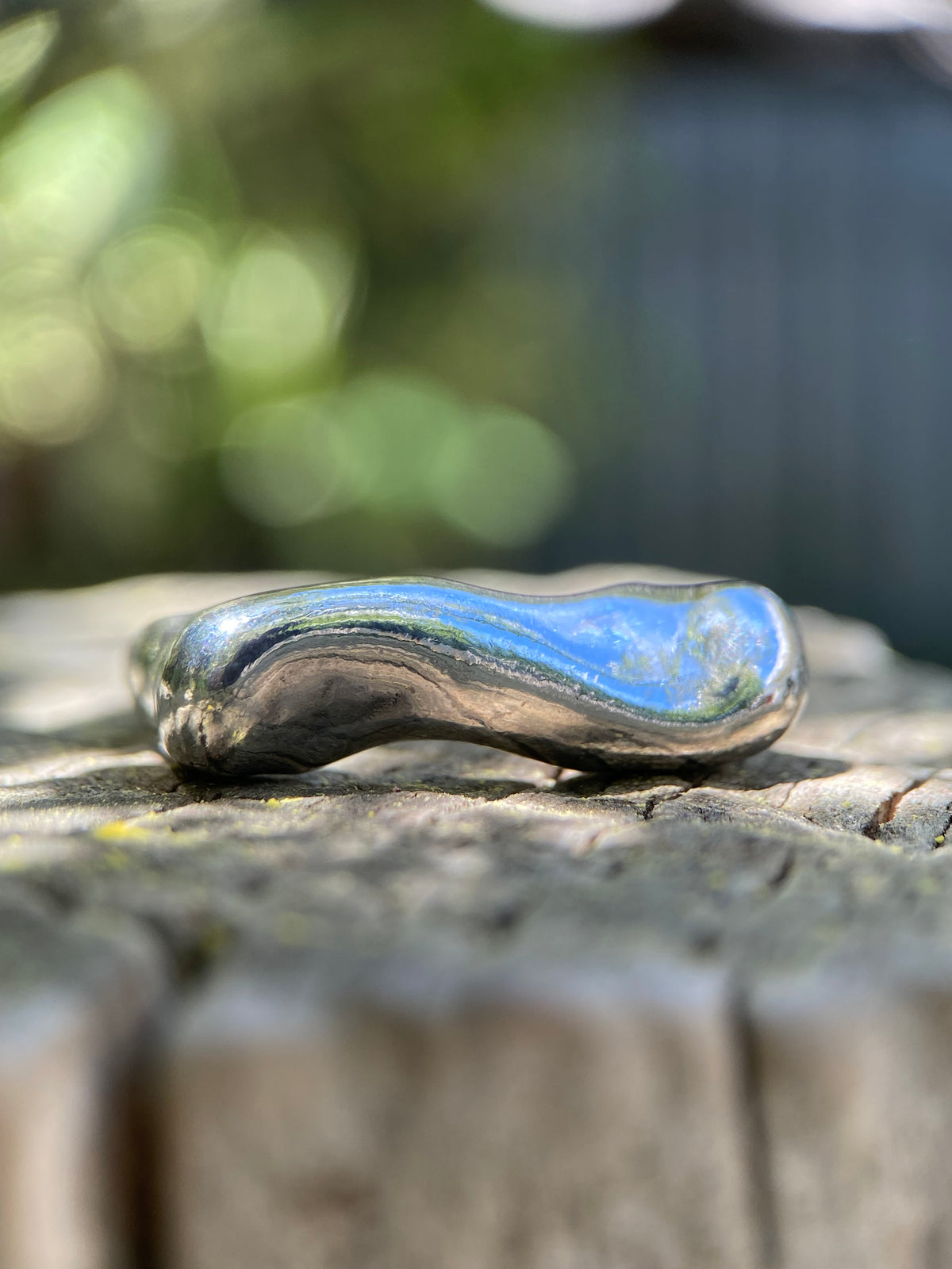 Flow — Wax Carved Sterling Silver Statement Ring | Size P½