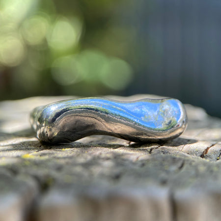 Flow — Wax Carved Sterling Silver Statement Ring | Size P½