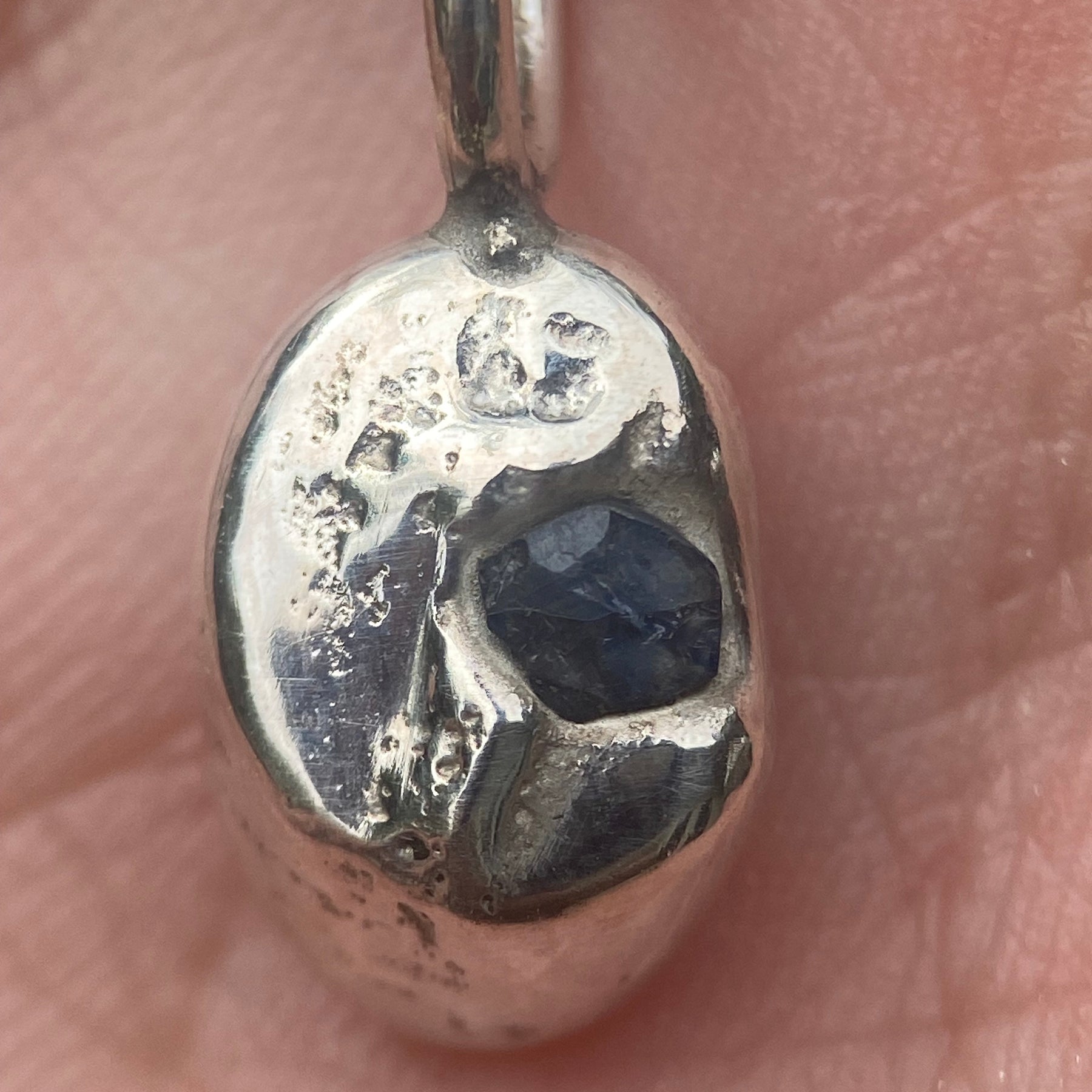 The Unexpected Sapphire Pendant | Raw Australian Blue Sapphire & Sterling Silver