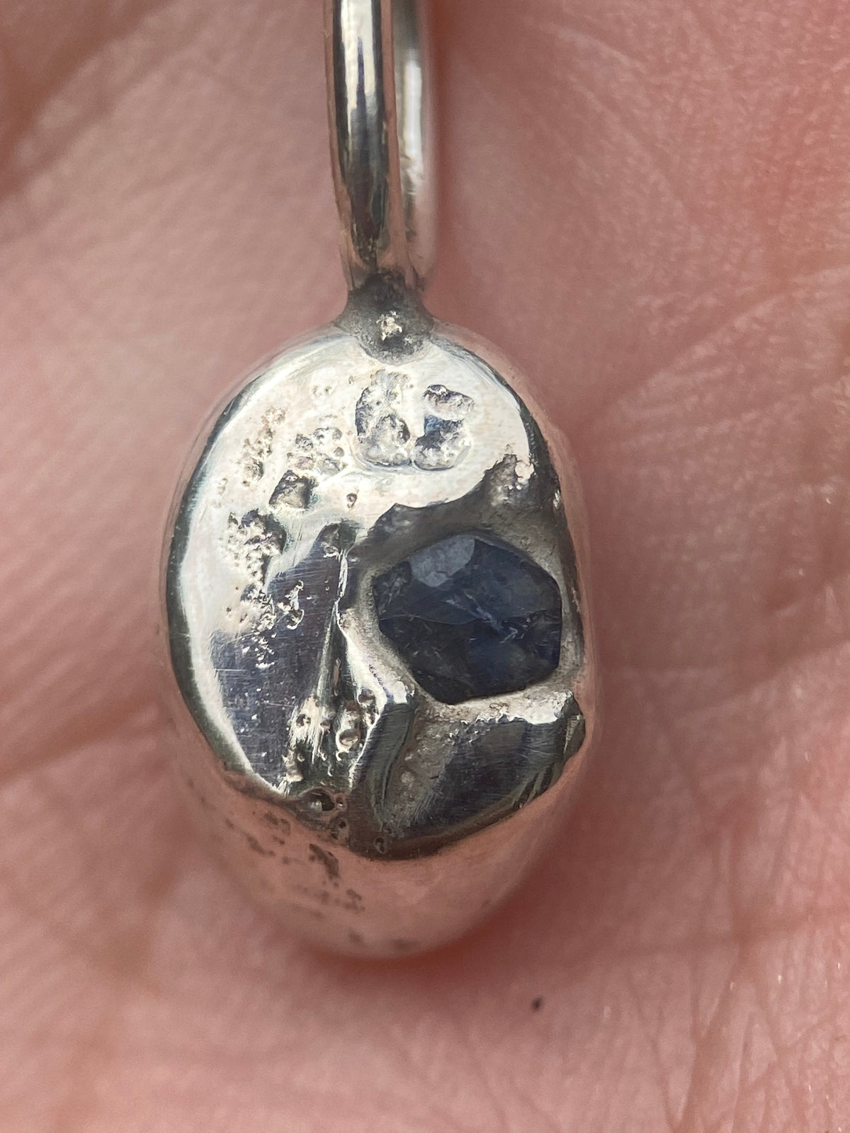 The Unexpected Sapphire Pendant | Raw Australian Blue Sapphire & Sterling Silver