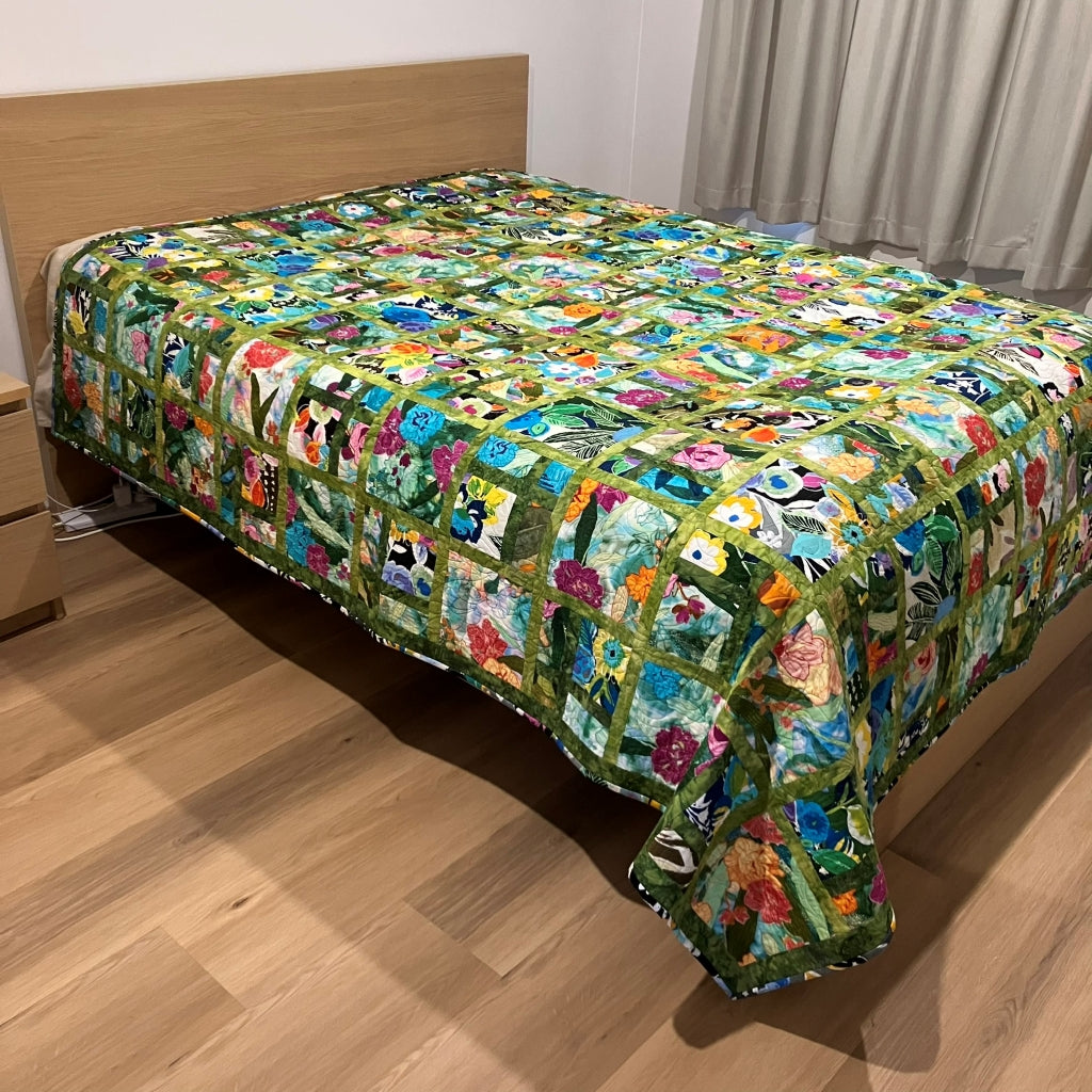 handmade patchwork quilt australia - batik fabrics