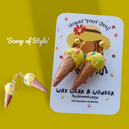 Scoop of Style - Polymer Clay Earrings