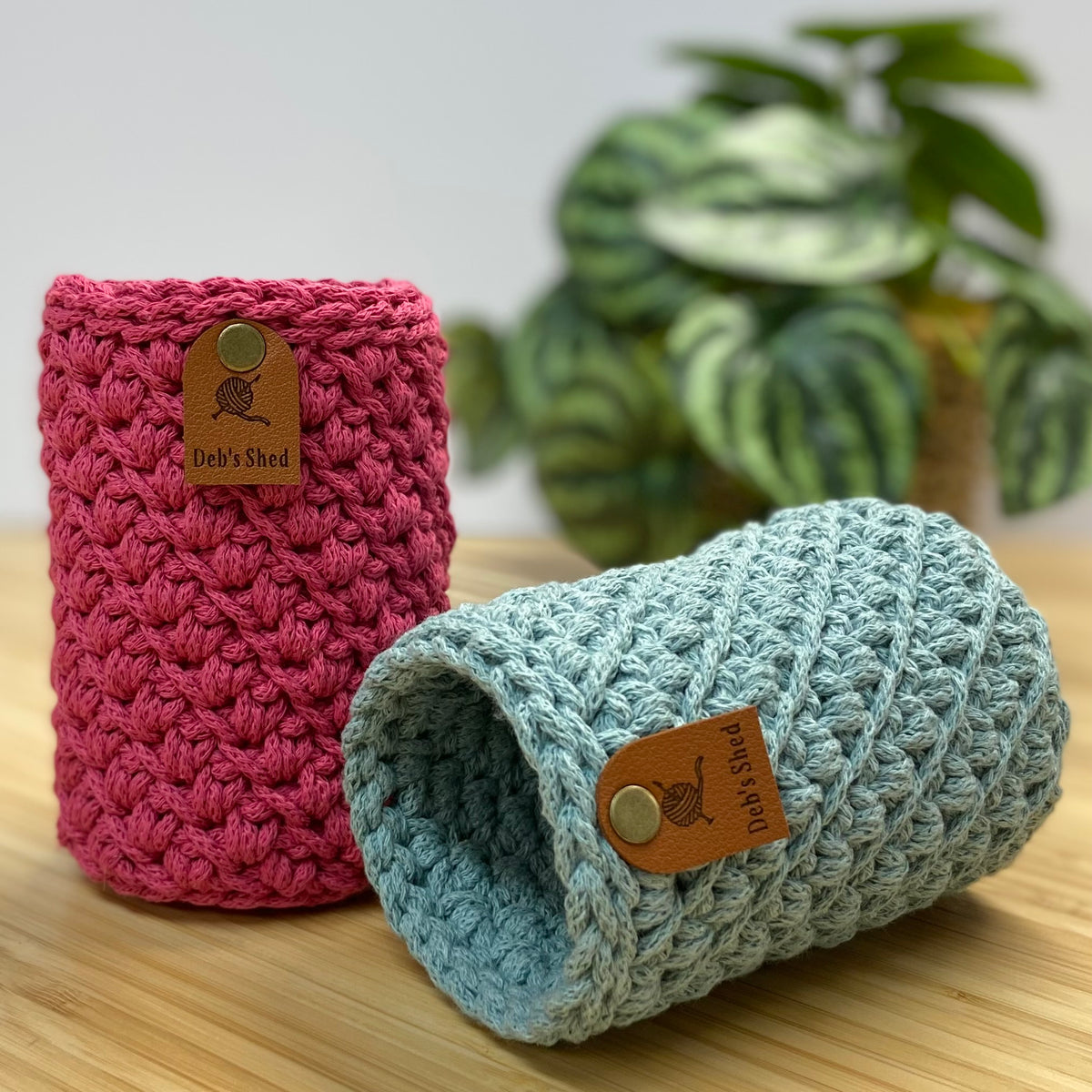 Brew Crozie – Crochet Beverage Cozy - Spring