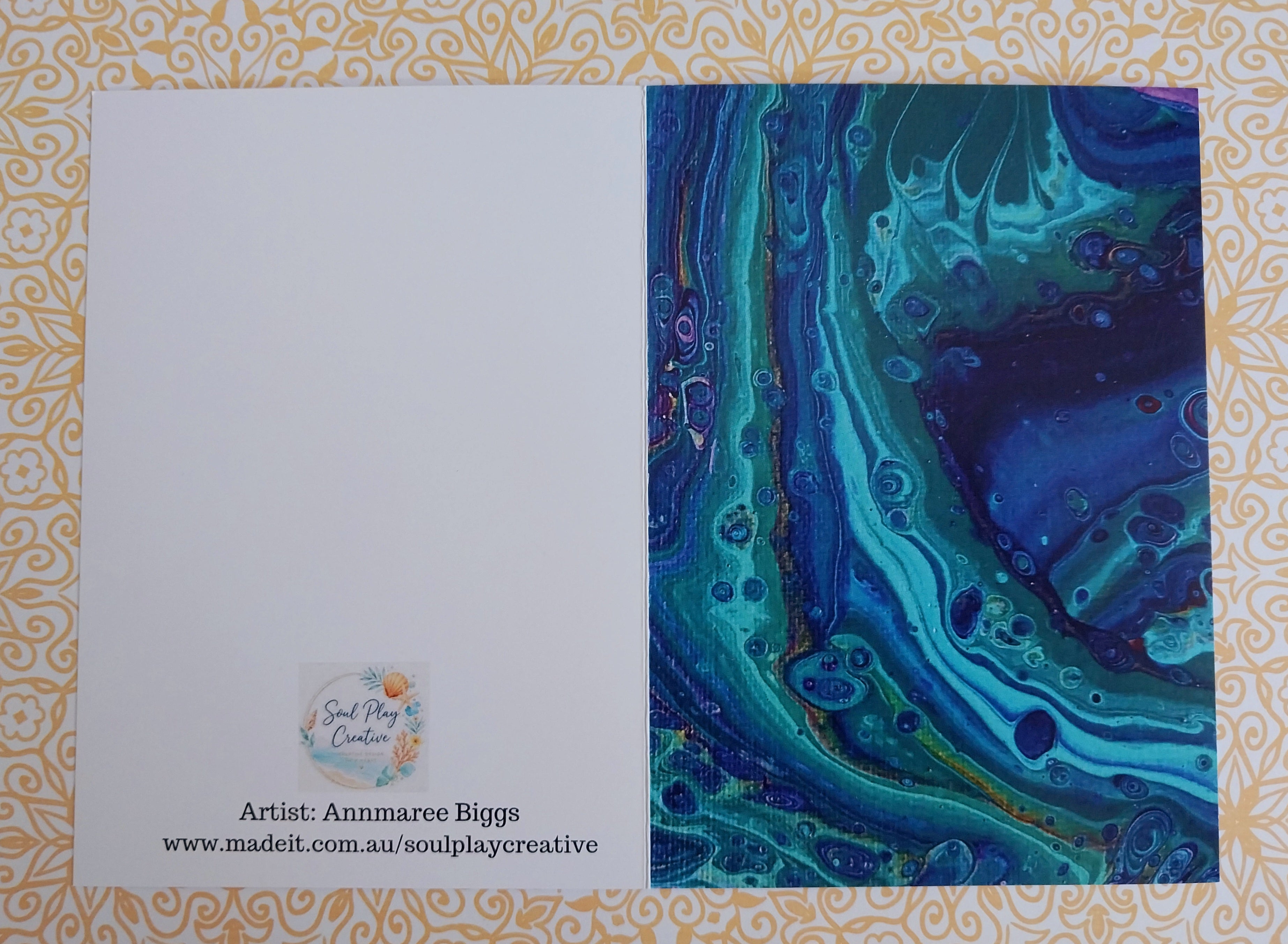 In the Deep Blank Greeting Card