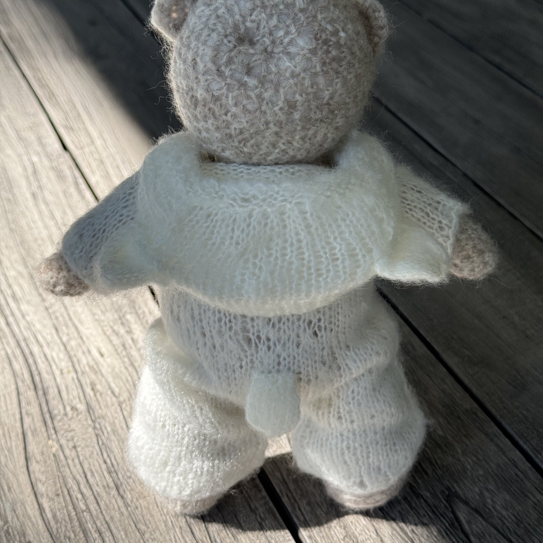 Handmade Amigurumi Bear with Two Outfits Toy 🐻🐰