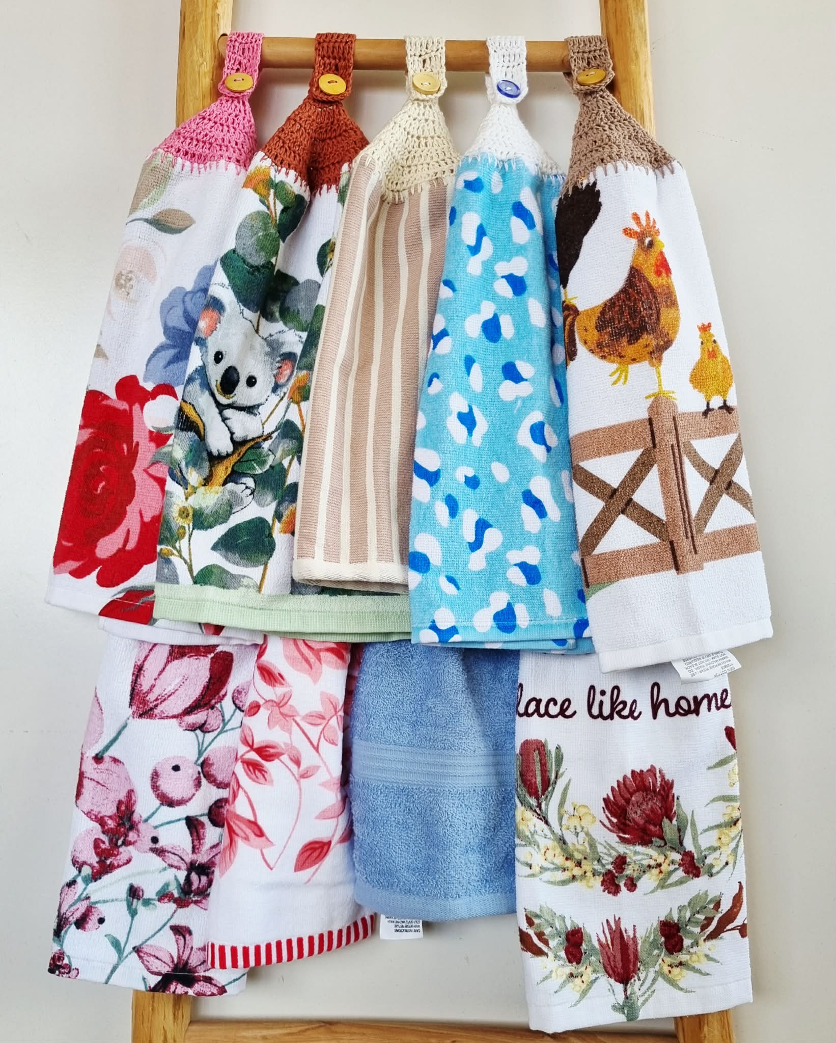 Kitchen Hand Towel | Hanging | Cotton | SINGLE LAYER | 9 Styles - 1-9