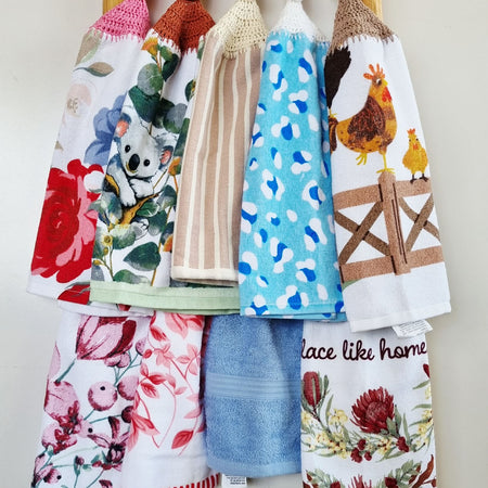 Kitchen Hand Towel | Hanging | Cotton | SINGLE LAYER | 9 Styles - 1-9