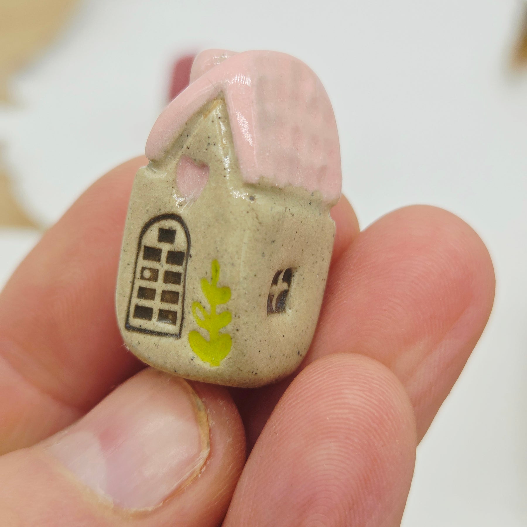 Tiny Ceramic Village - Apple Blossom Court