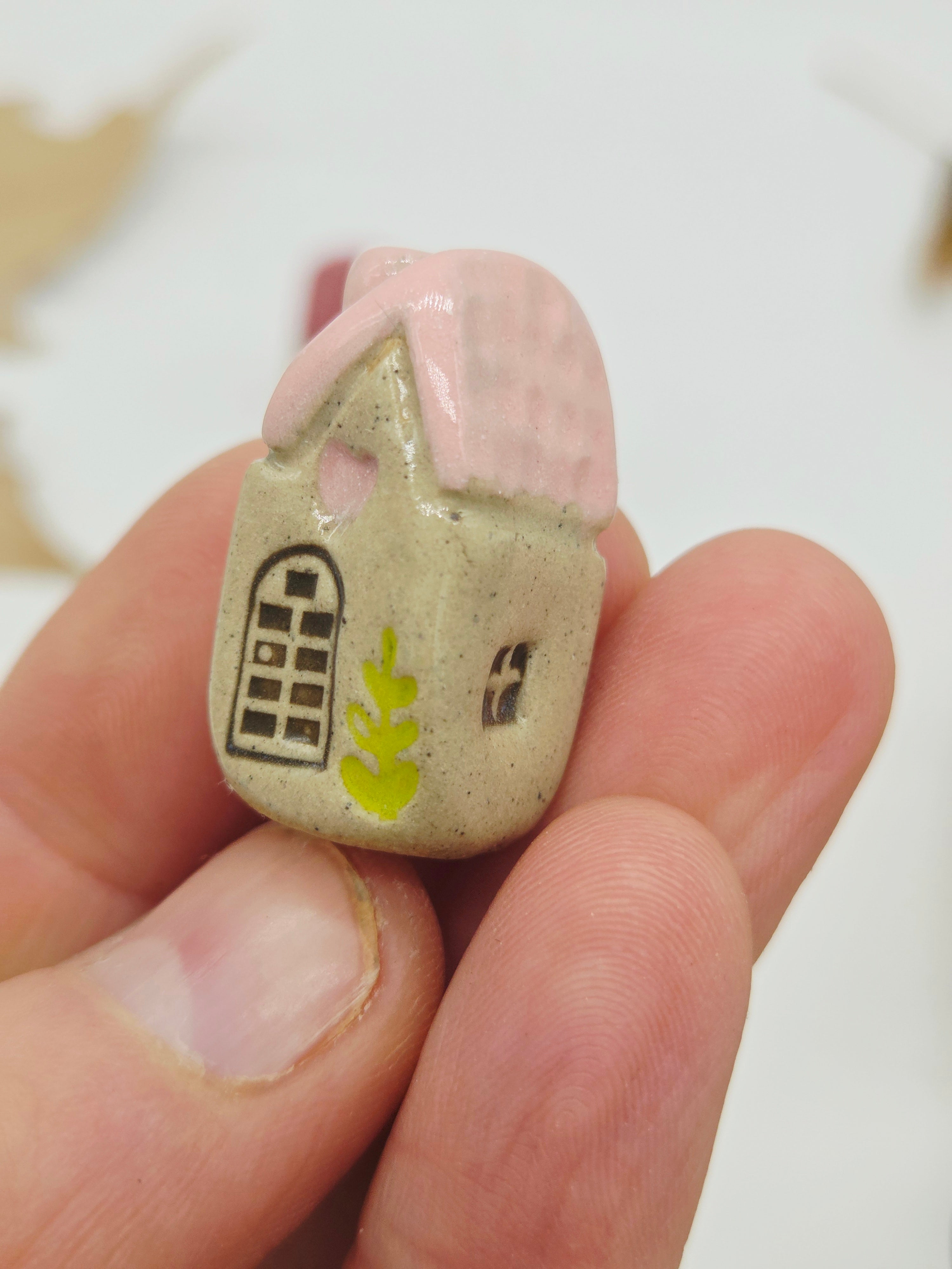 Tiny Ceramic Village - Apple Blossom Court