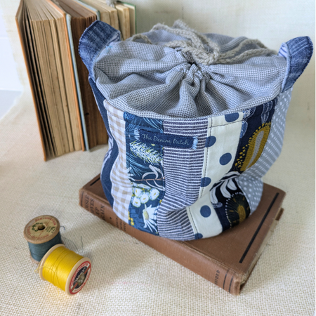 Project Bag Upcycled Denim Small