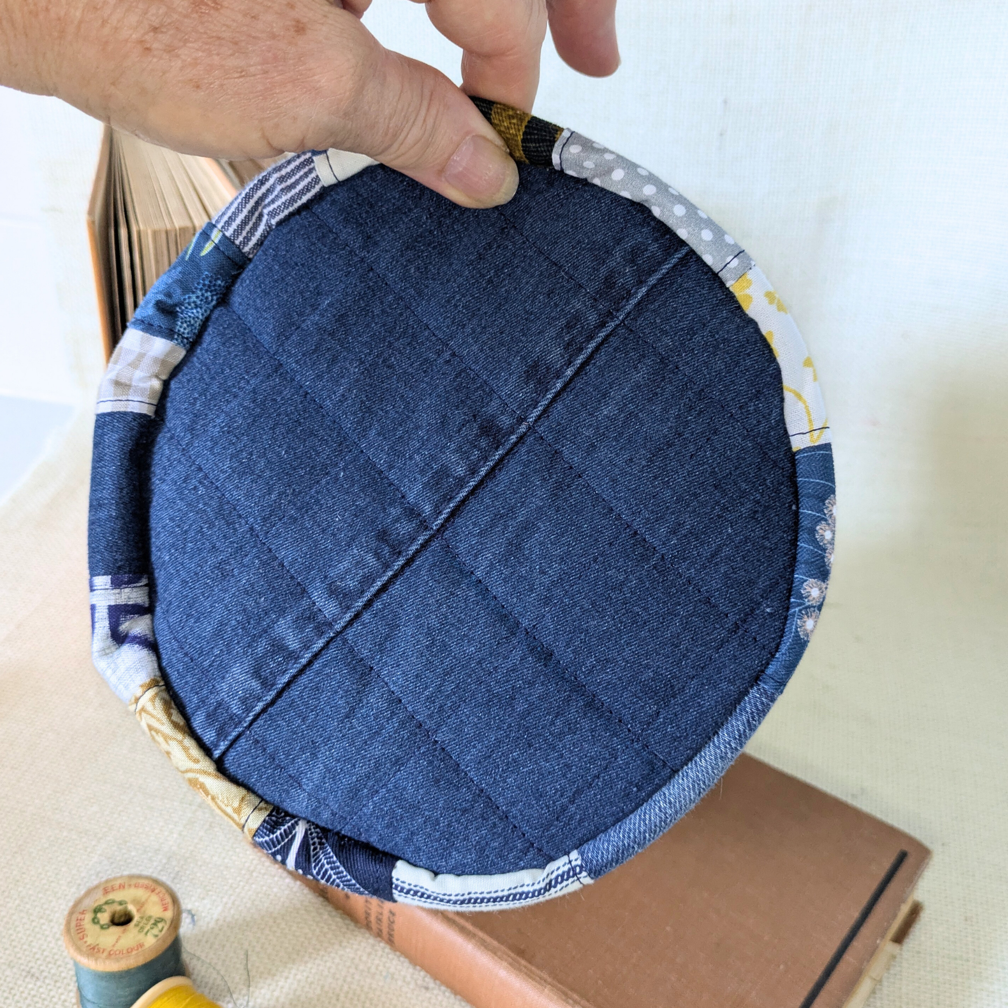 Project Bag Upcycled Denim Small