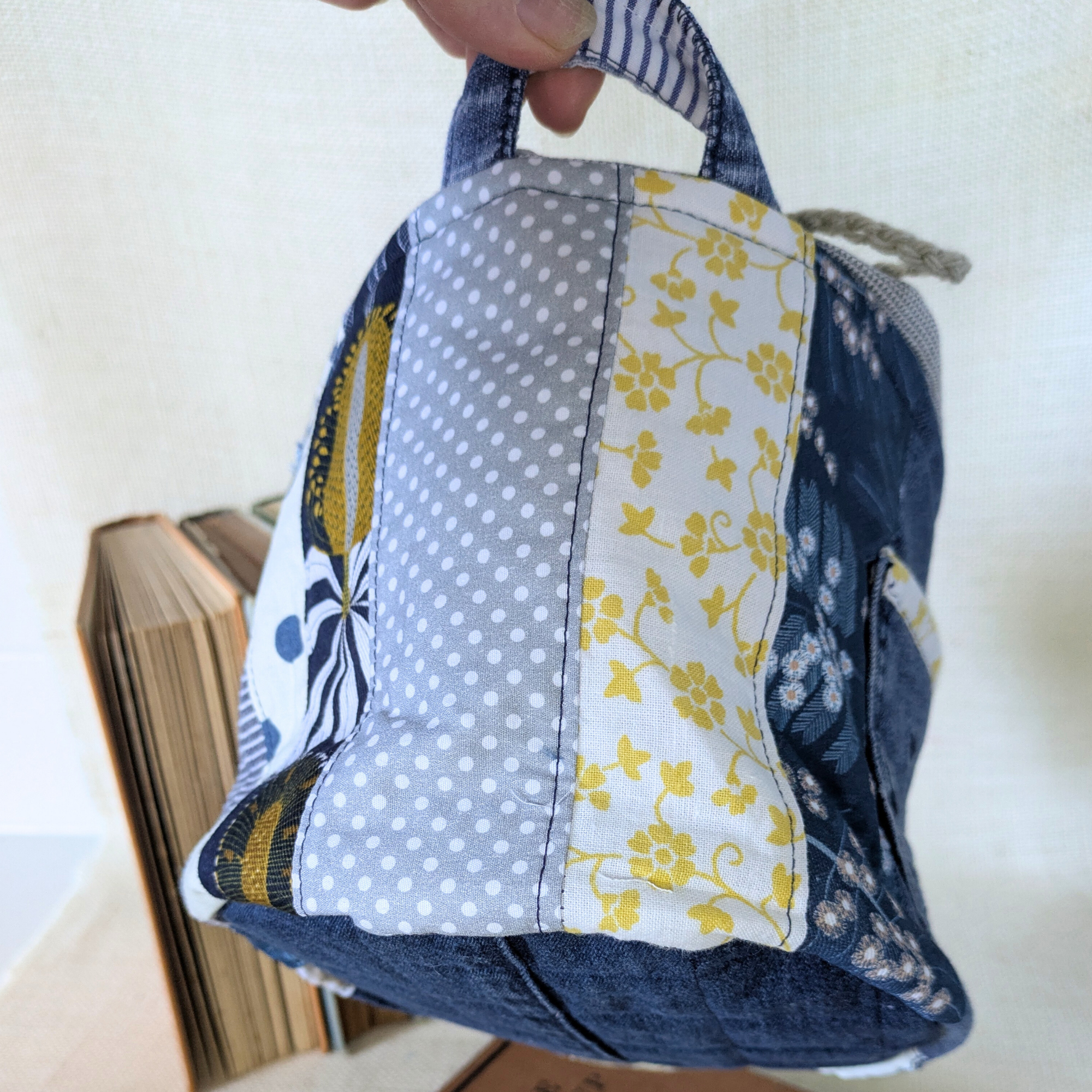 Project Bag Upcycled Denim Small