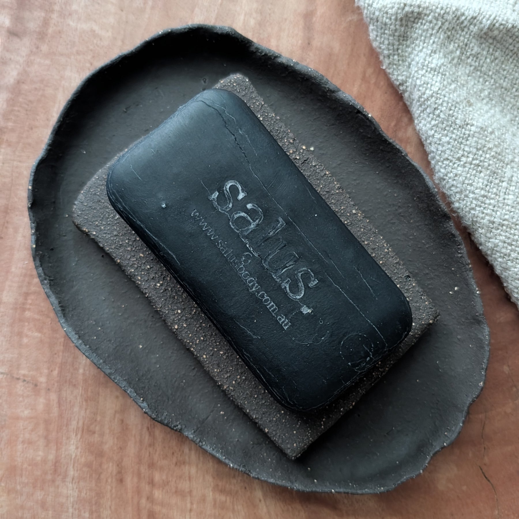 Handmade Ceramic Soap Tray Set | earthy • textural • organic