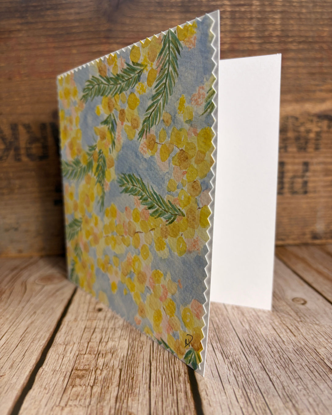 Original Hand-Painted Greeting Cards I Wattle Collection large