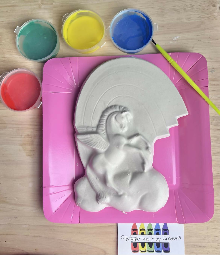 Horse and Rainbow Plaster Painting Pack