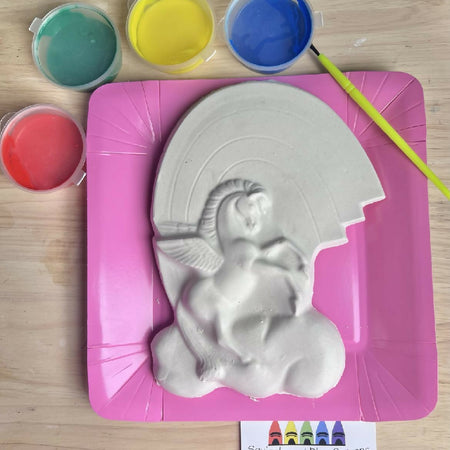 Horse and Rainbow Plaster Painting Pack