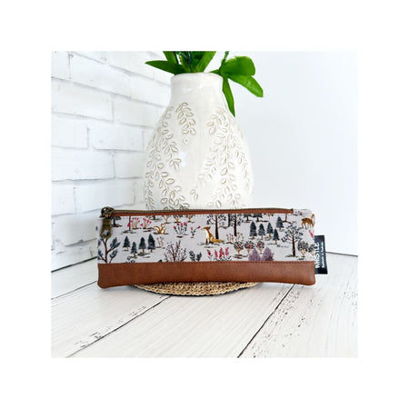 Pencil Case - Woodland Scene - Grey