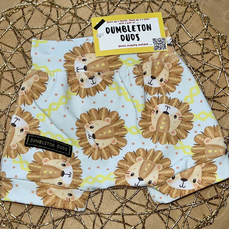 Leo Lion - Handmade Baby Pants by Dumbleton Duds | Size 000, 0, 1