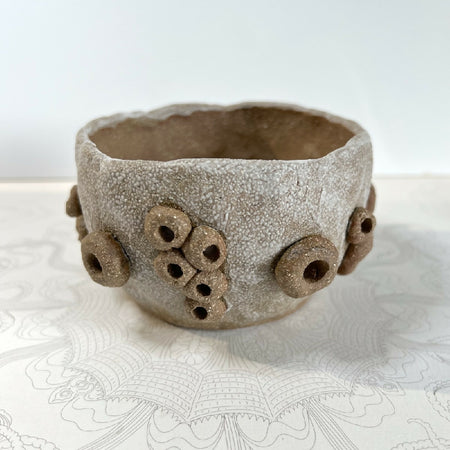 Ceramic gumnut orchid pot